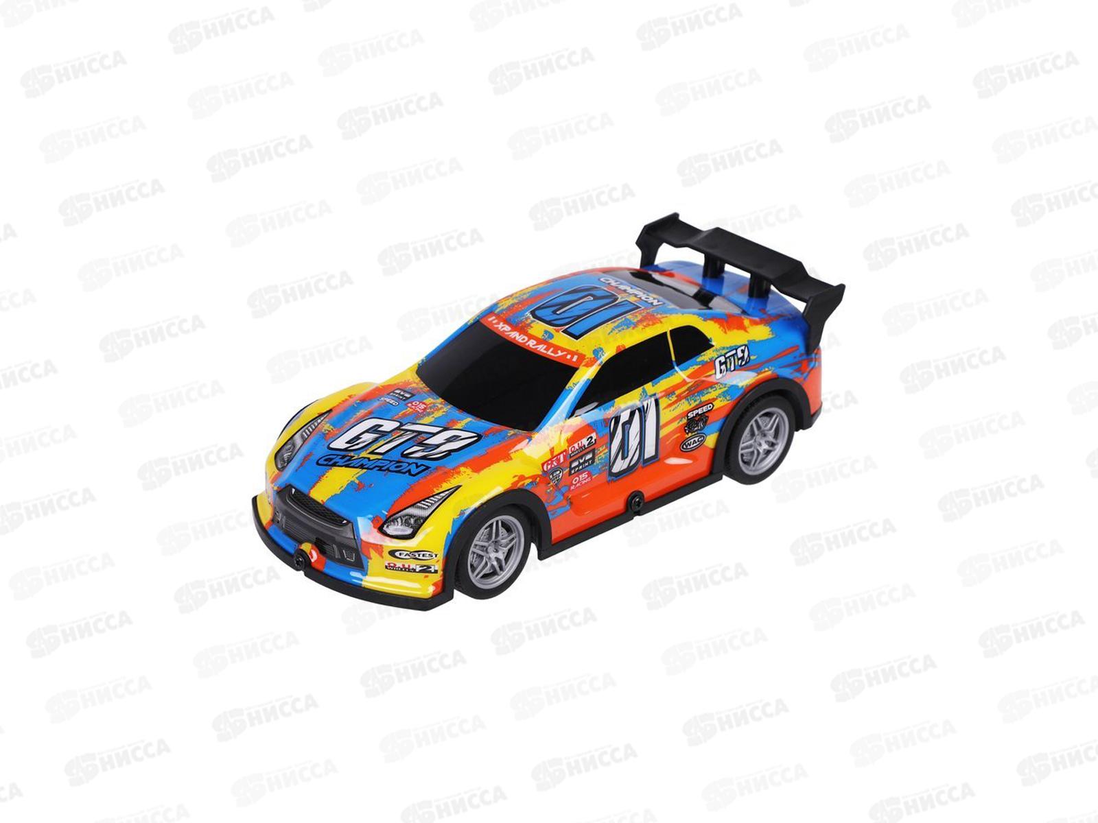 Машина Лазеркар р/у, подсветка корпуса, сине-желтый, 870945