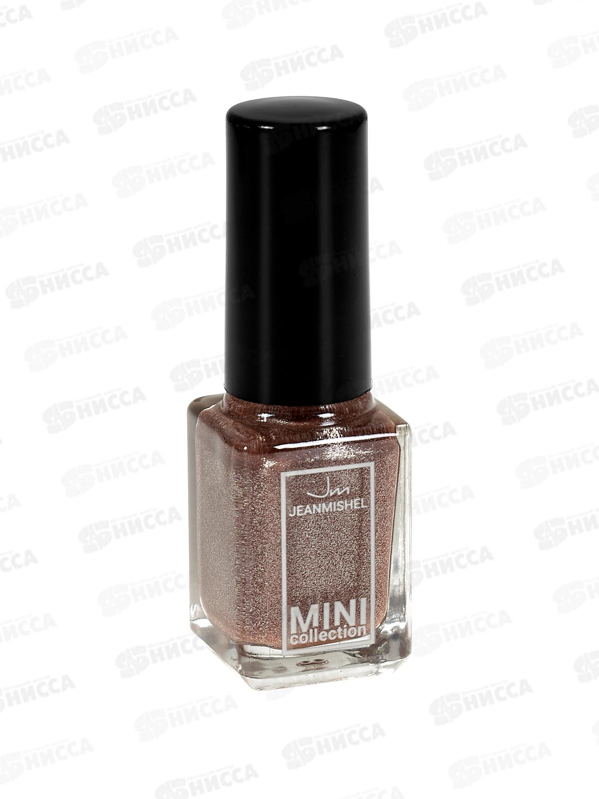 Jeanmishel MINI Лак для ногтей 666 6мл №187 тем беж с золотым песк *24