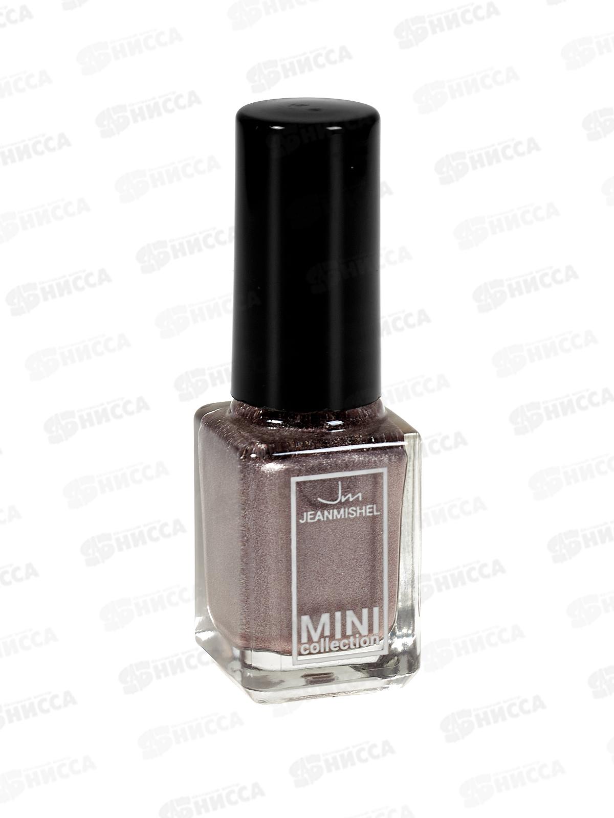Jeanmishel MINI Лак для ногтей 666 6мл №195 серо-сир с перламутром *24