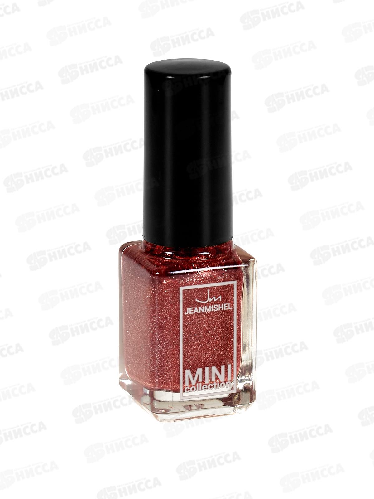 Jeanmishel MINI Лак для ногтей 666 6мл №222 оранж-крас с серебром *24