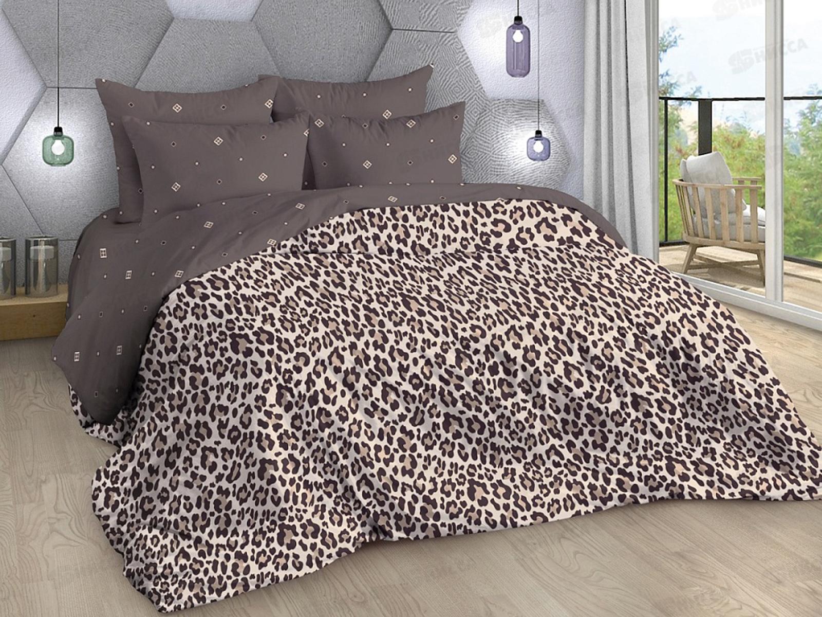 КПБ 2сп с евро Поплин Лео