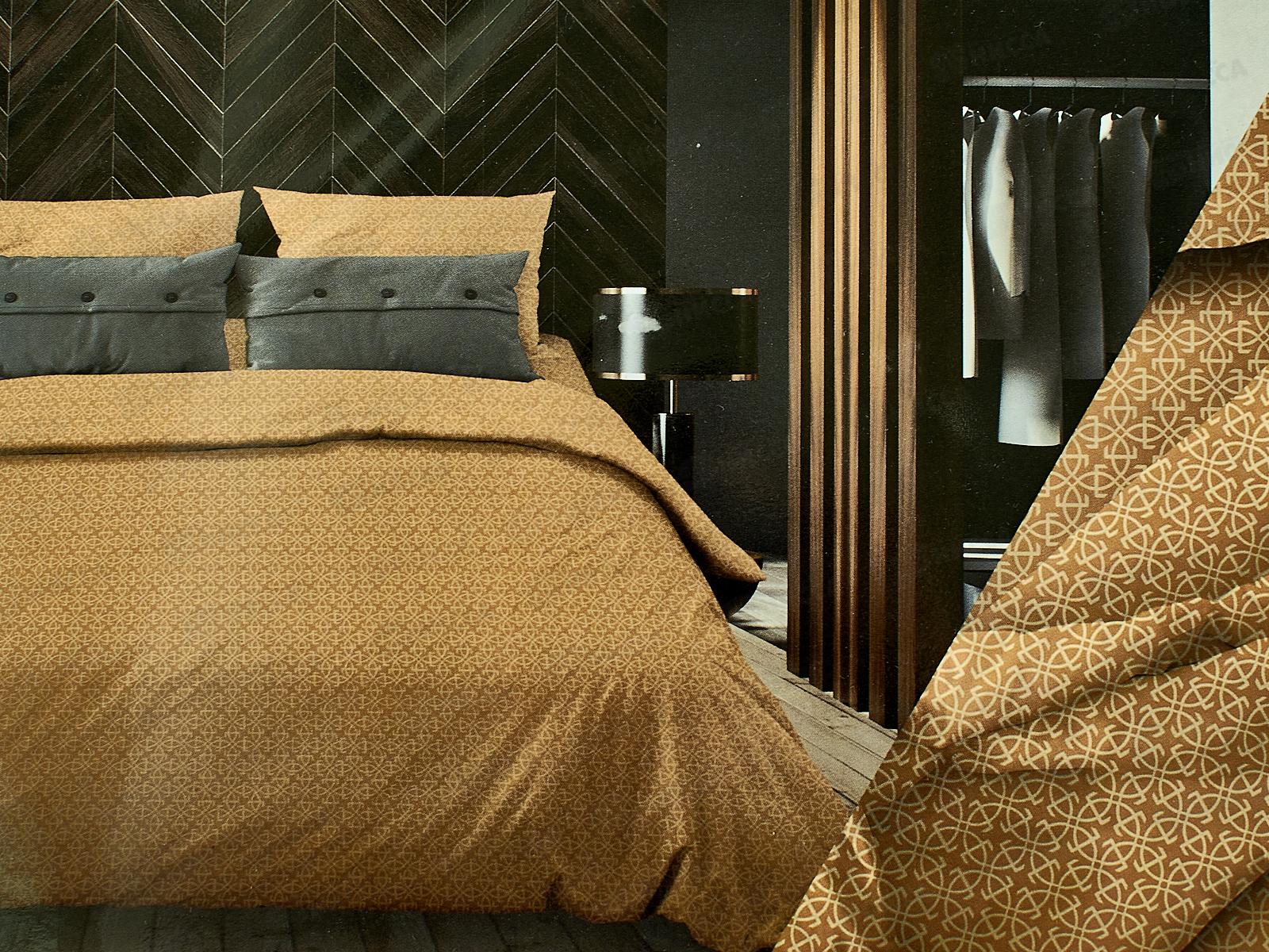 КПБ 2,0сп бязь с европростыней №320 Тотем Желтый