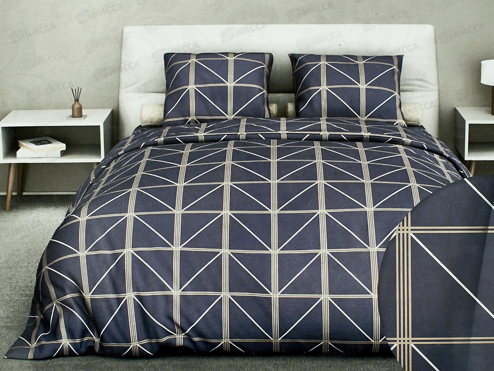 КПБ 2,0сп бязь с европростыней №391 Теорема Серый