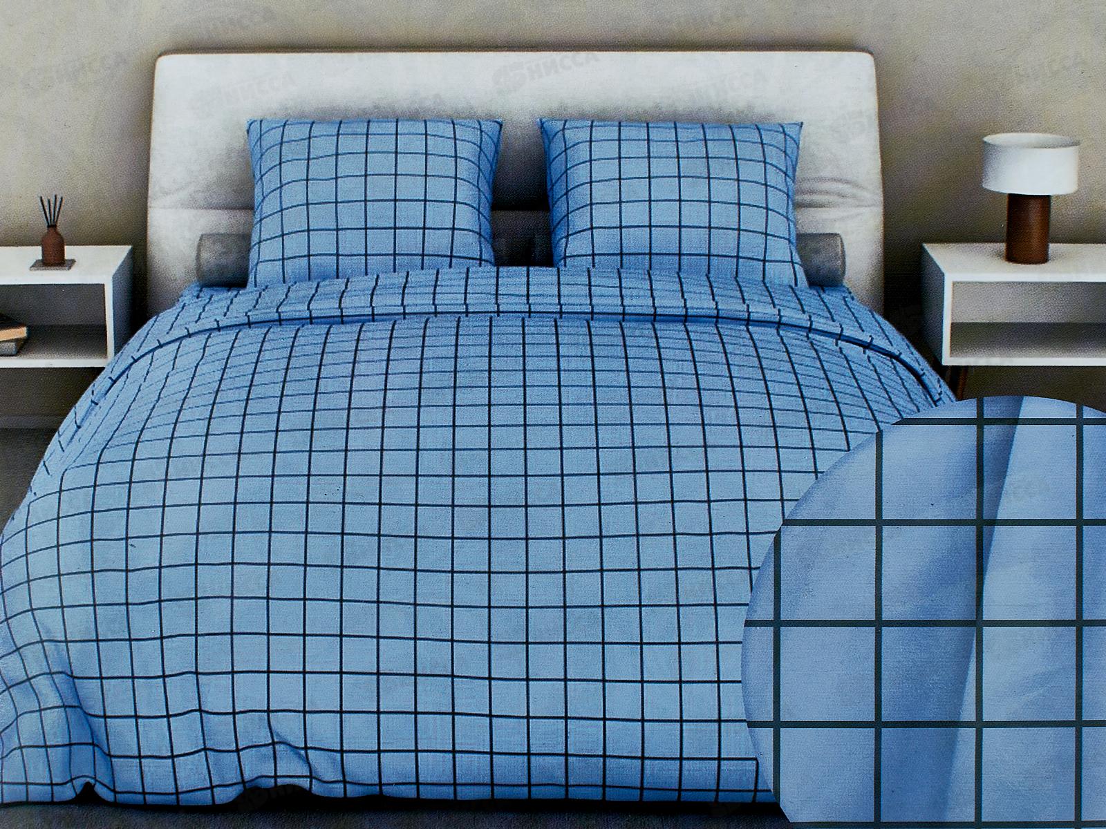 КПБ 1,5сп бязь 200 Таттерсол Голубой