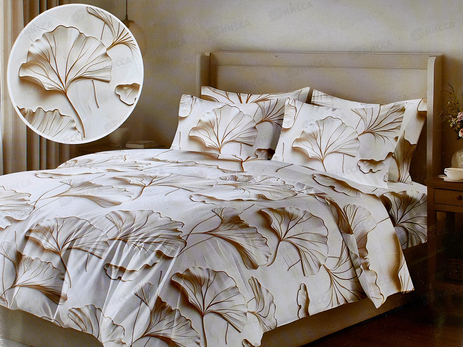 КПБ 1,5сп PANDORA полисатин 5D Цветочный веер