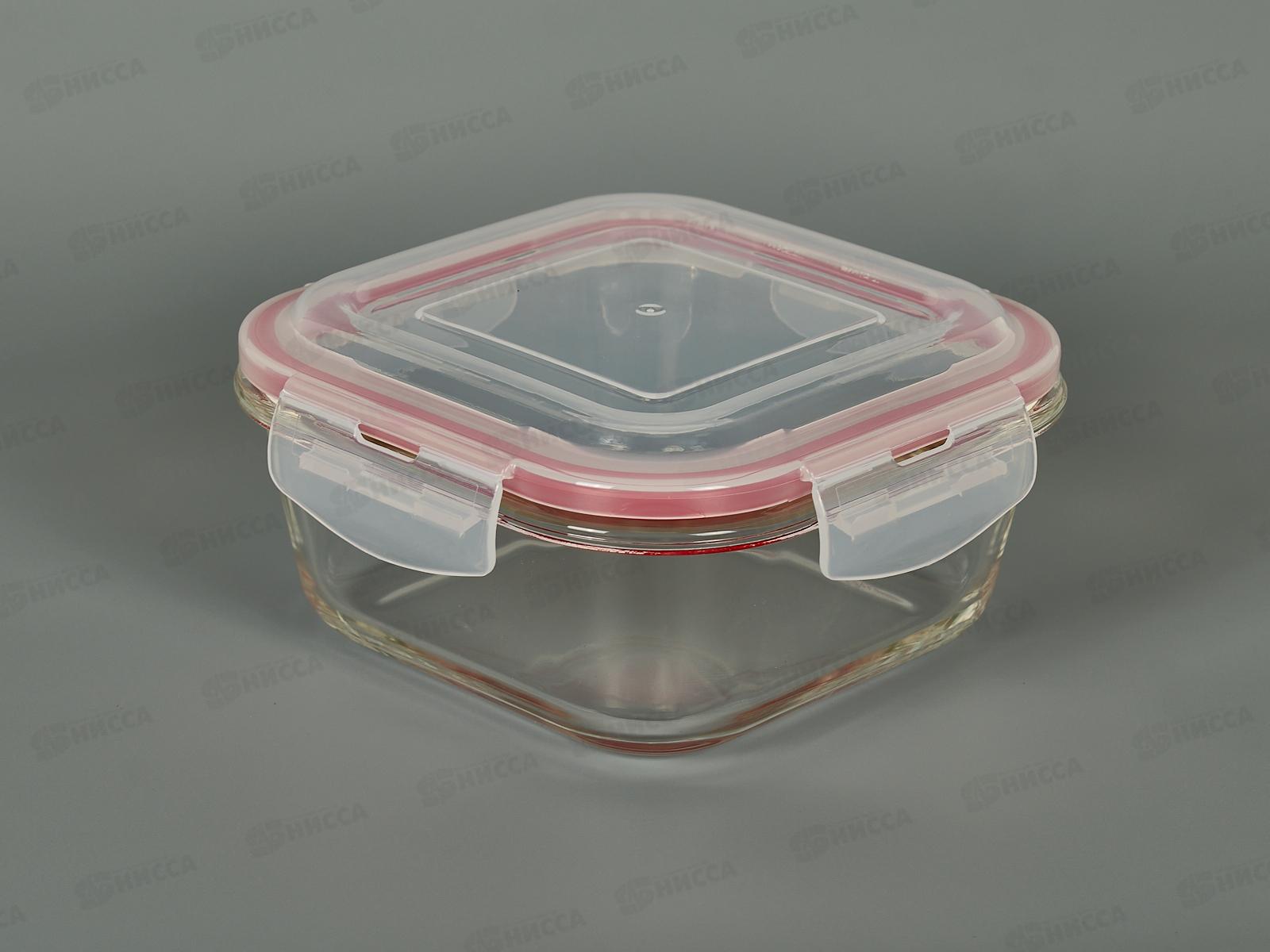 Контейнер жаропрочное стекло 800мл с крышкой 91012 *24