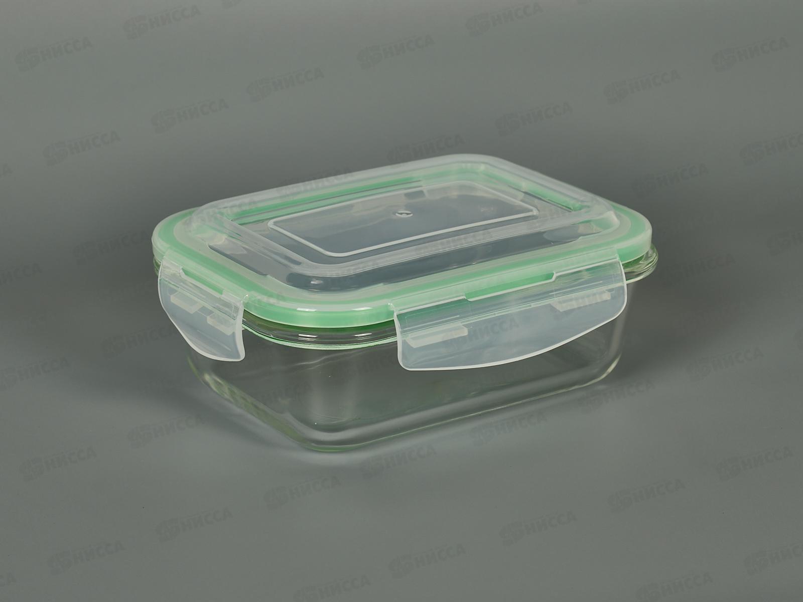 Контейнер жаропрочное стекло 640мл с крышкой 91015 *24