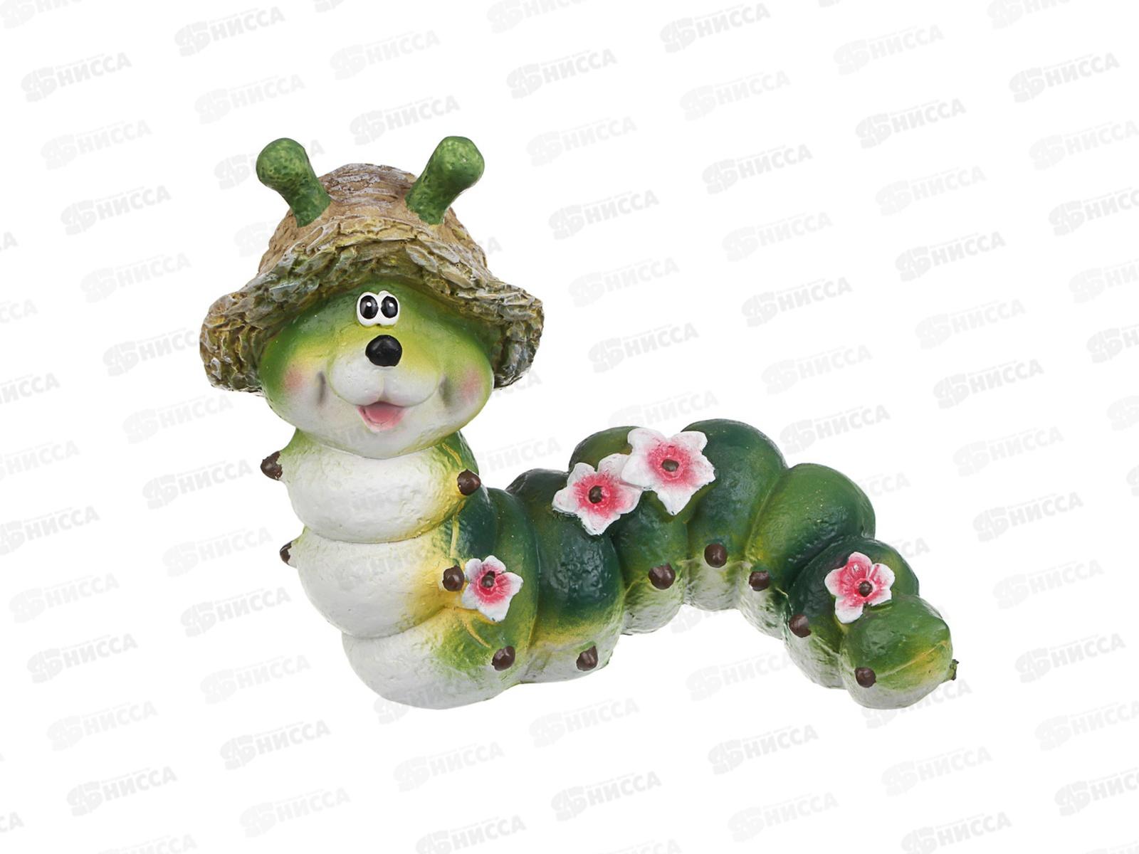 Фигура садовая &quotГусеница&quot полистоун 20,5*10,5*16см, 162-001   г