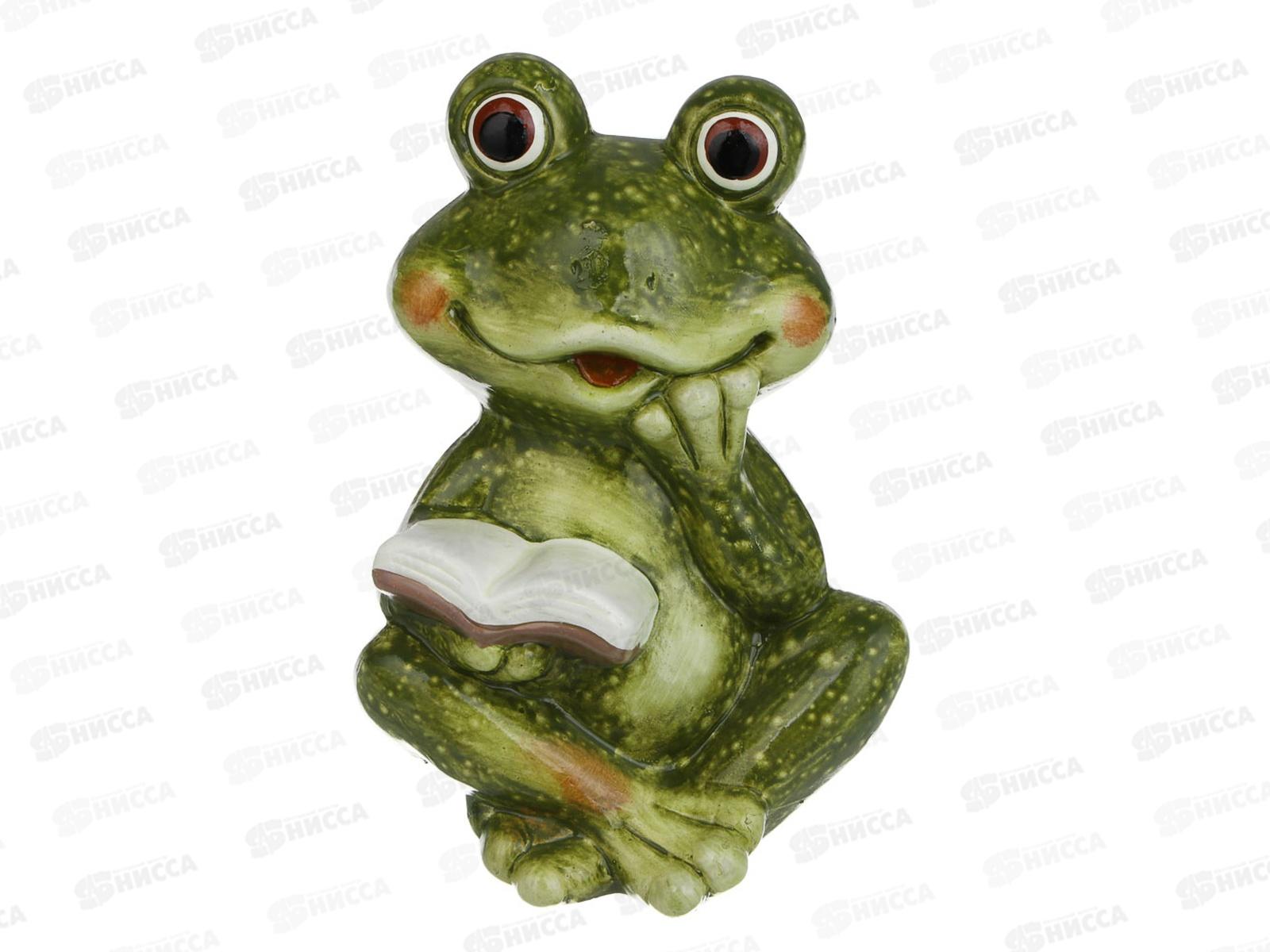 Фигура садовая &quotЛягушка&quot 11*10,5*15см глина, 162-300   г