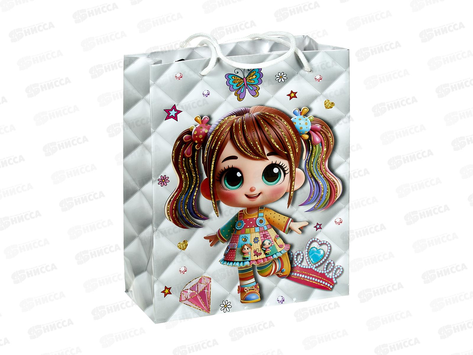 Пакет бумажный 18*24 Для девочек Р10738-13 *12