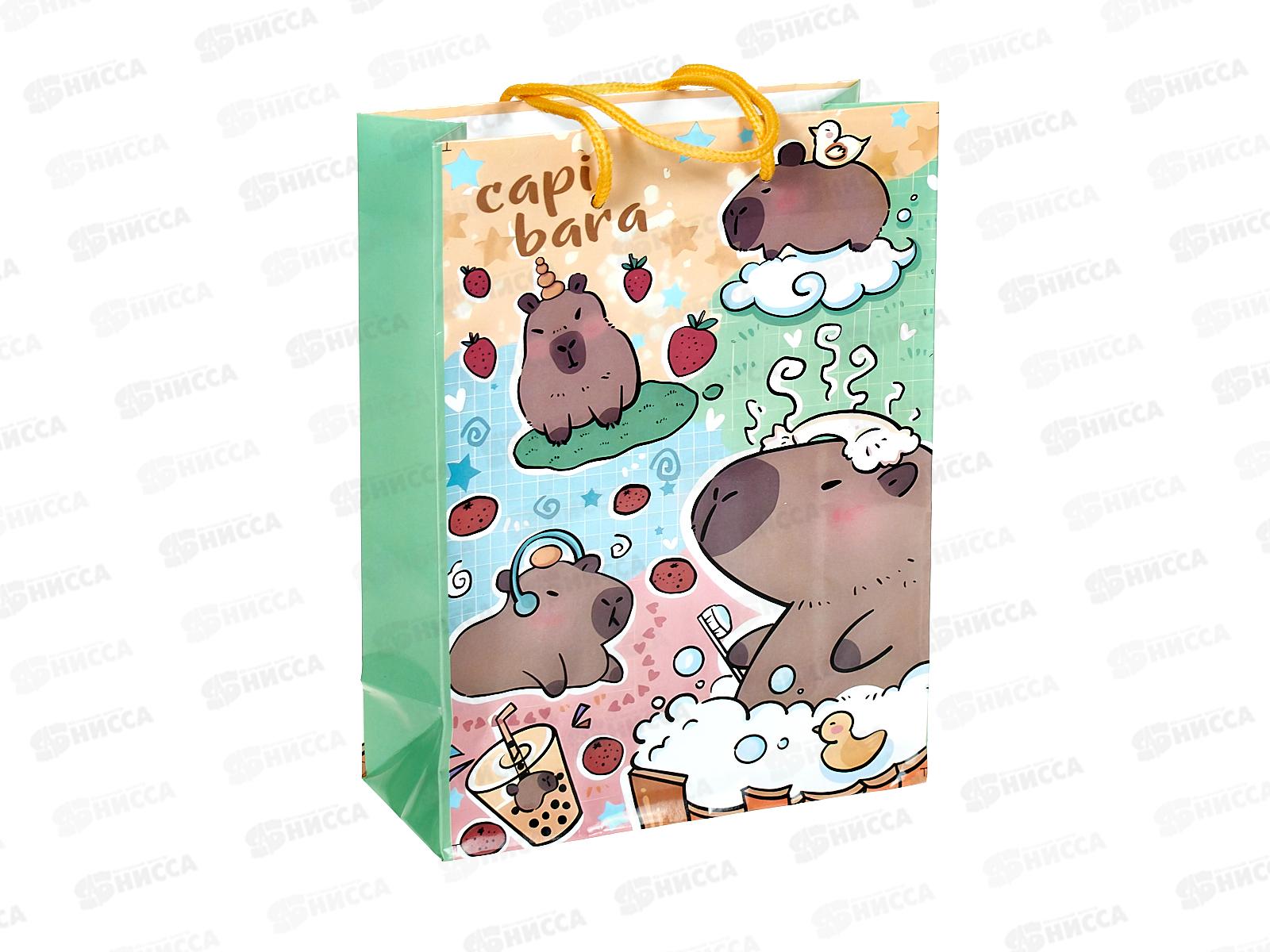 Пакет бумажный 18*24 Капибарка Р10738-9 *12