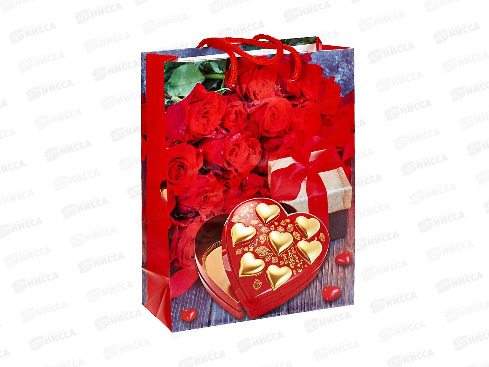 Пакет бумажный 18*24 Сердца Р10738-19 *12