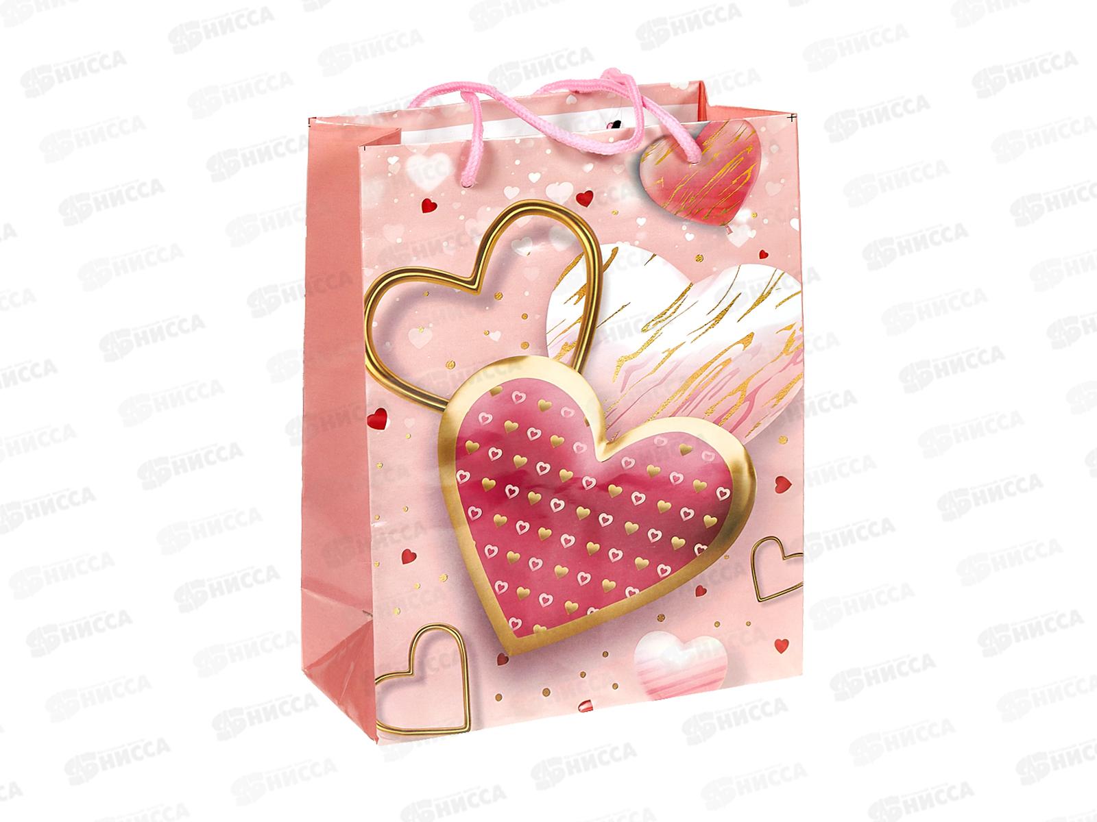 Пакет бумажный 18*24 Сердца Р10738-20 *12