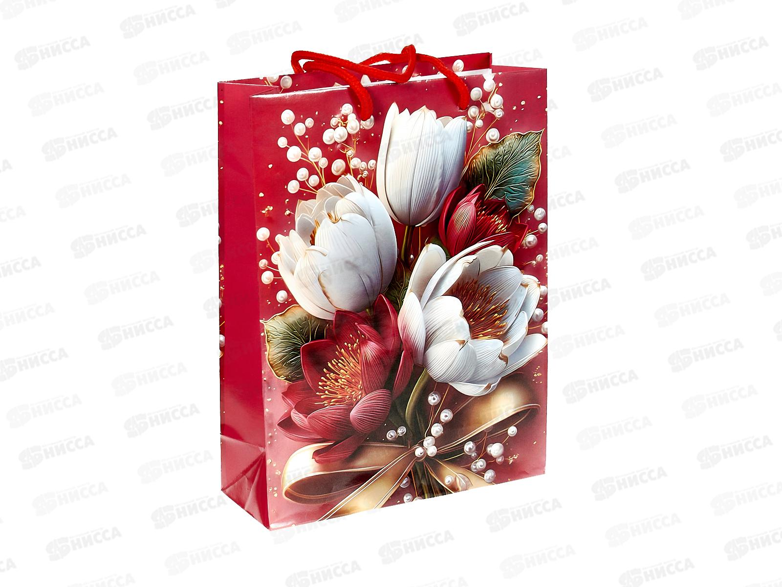 Пакет бумажный 18*24 Тюльпаны Р10738-7 *12