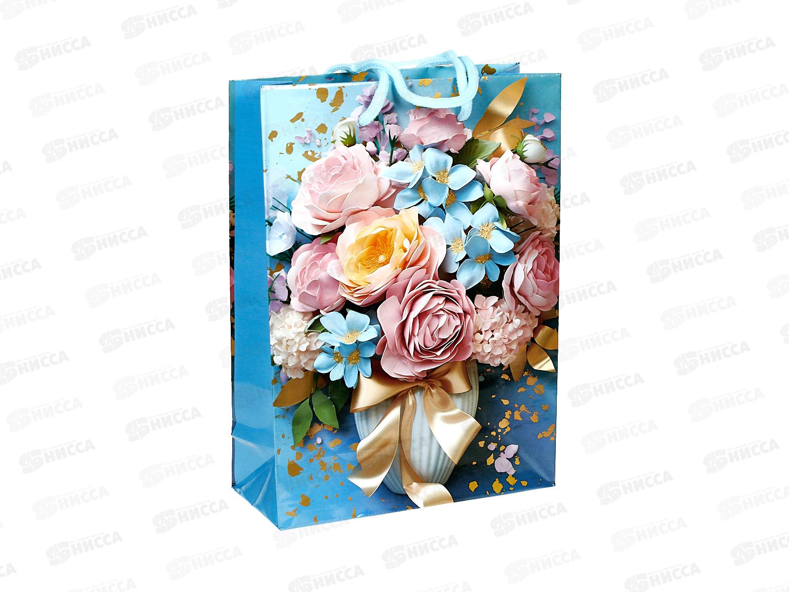 Пакет бумажный 18*24 Цветы Р10738-8 *12