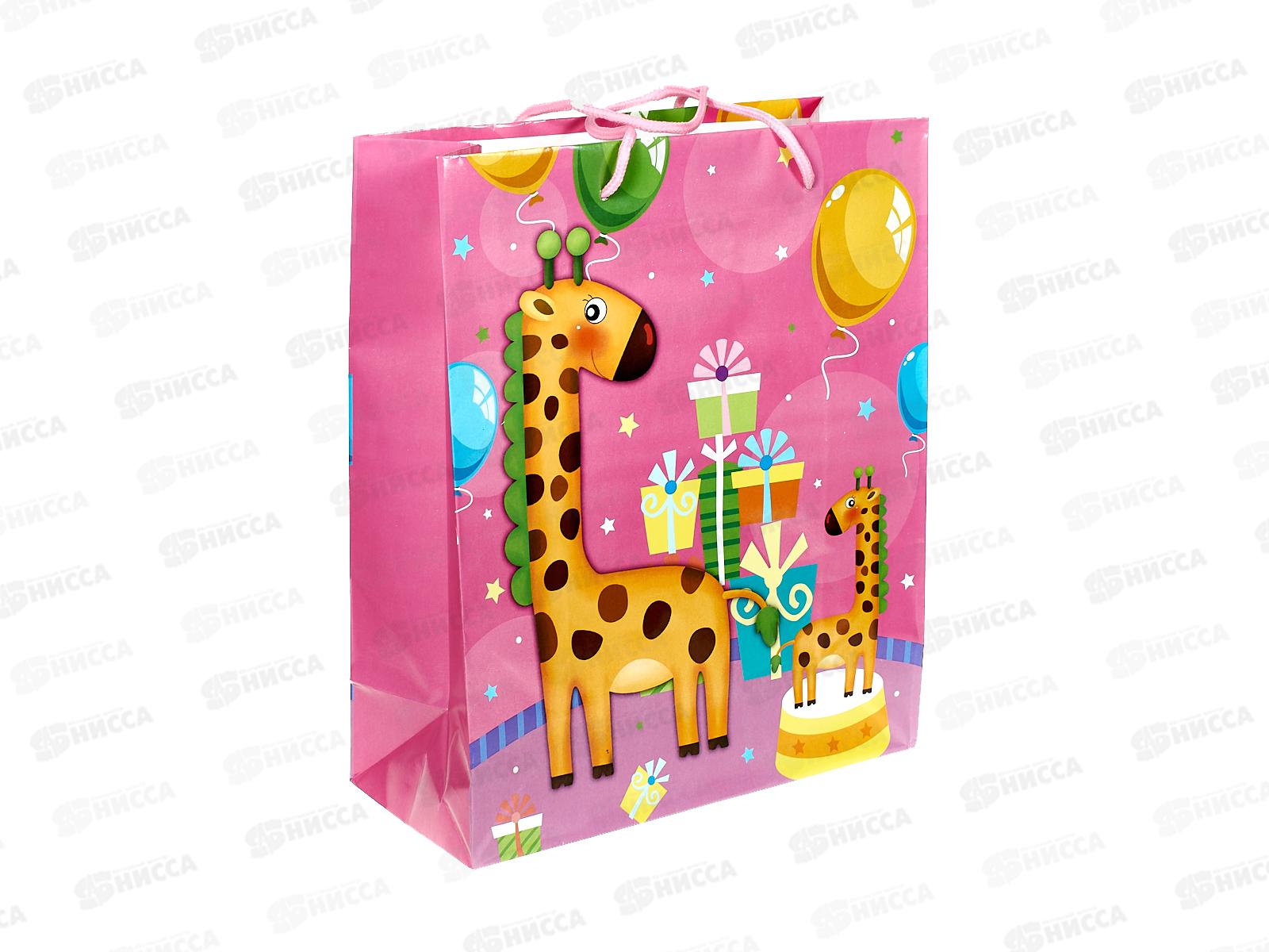 Пакет бумажный 26*32 Зверюшки Р10738-9 *12