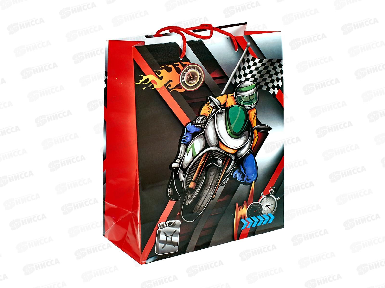 Пакет бумажный 26*32 Мото Р10738-12 *12