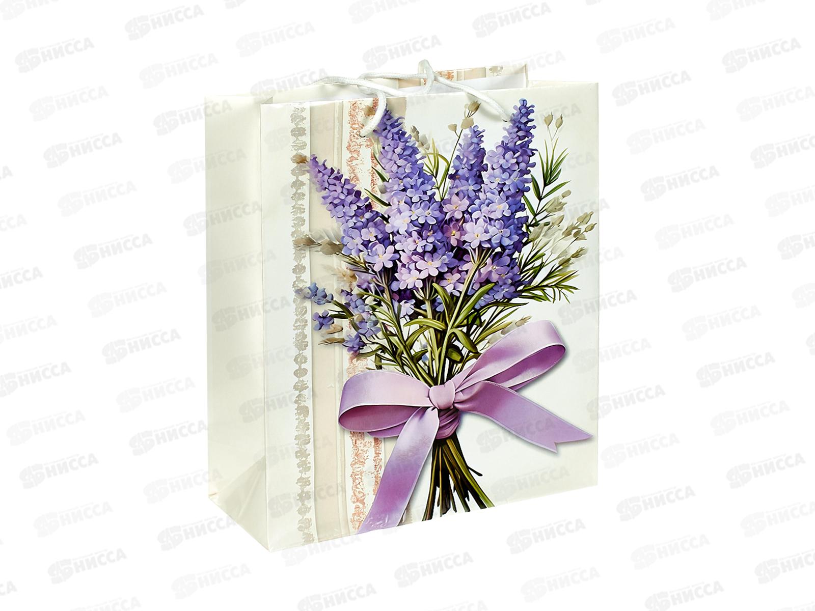 Пакет бумажный 26*32 Цветы Р10738-8 *12