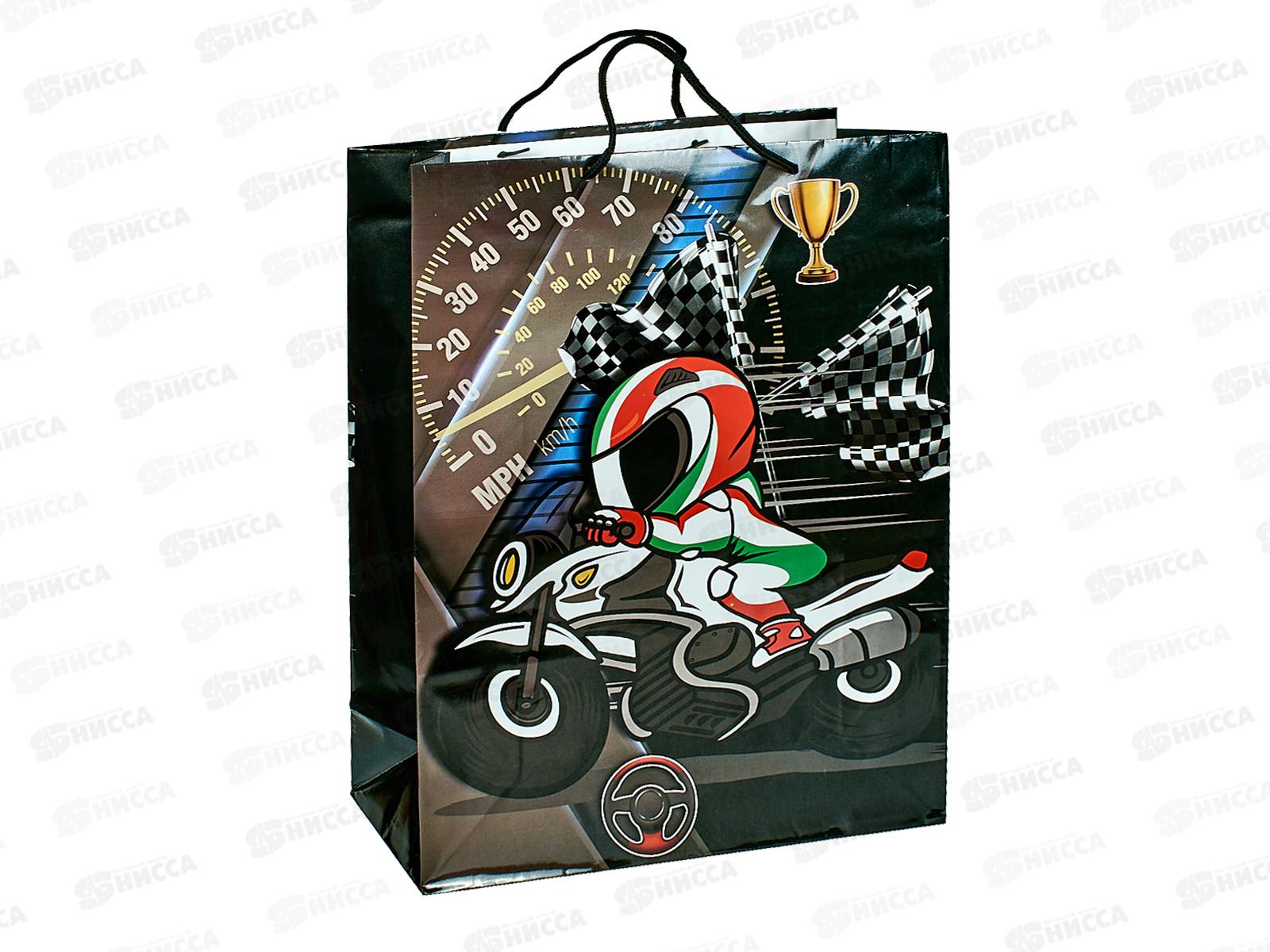 Пакет бумажный 32*44 Мото Р10738-12 *12