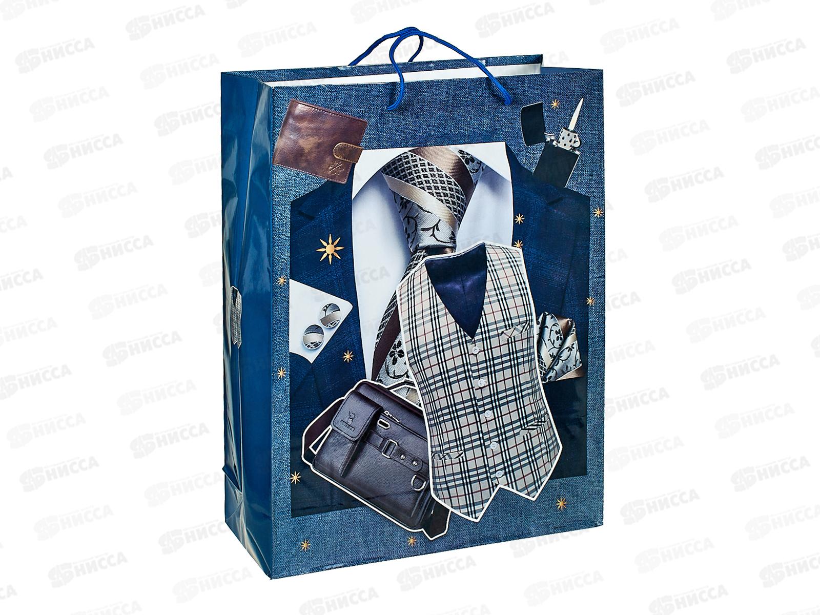 Пакет бумажный 32*44 Мужской Р10738-15 *12