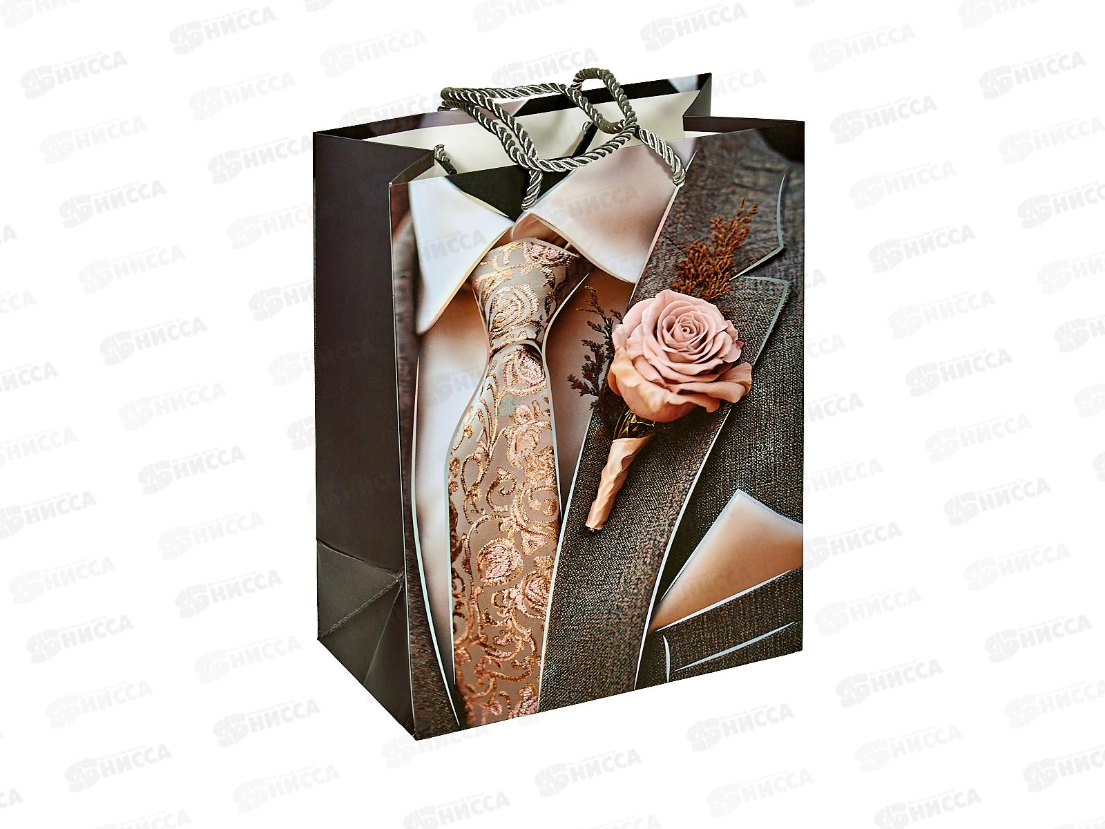 Пакет бумажный люкс 18*23 Мужской 9118S *12