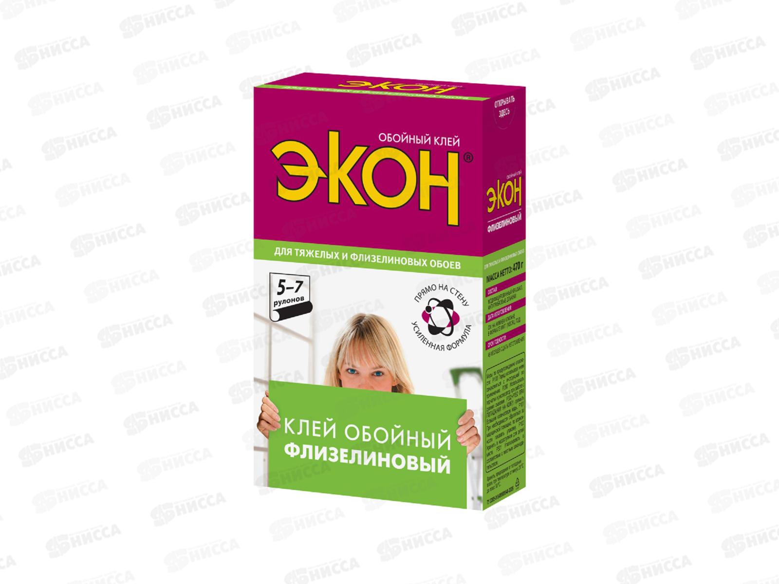 Клей обойный ЭКОН флизилин, 470г, 2077902  *12