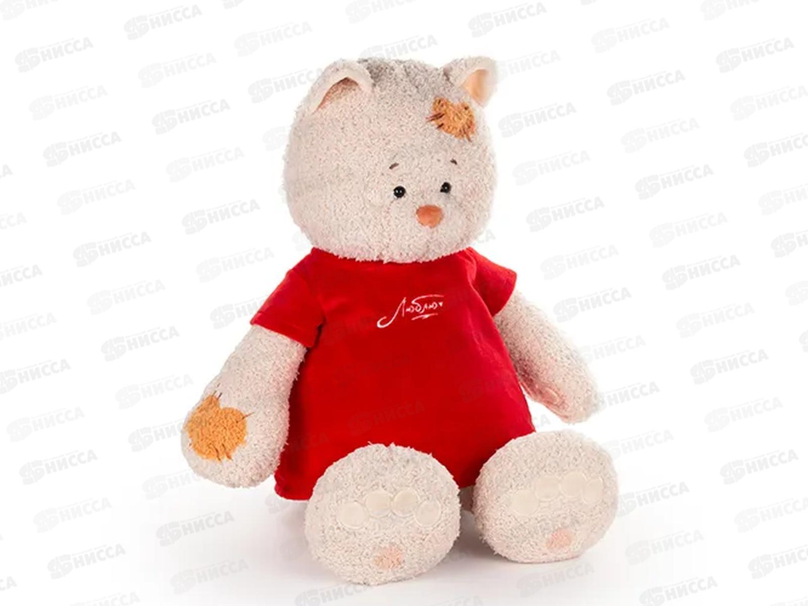 Кошка Мэри в платье красном, 37см (ПМэри/101-4/11)