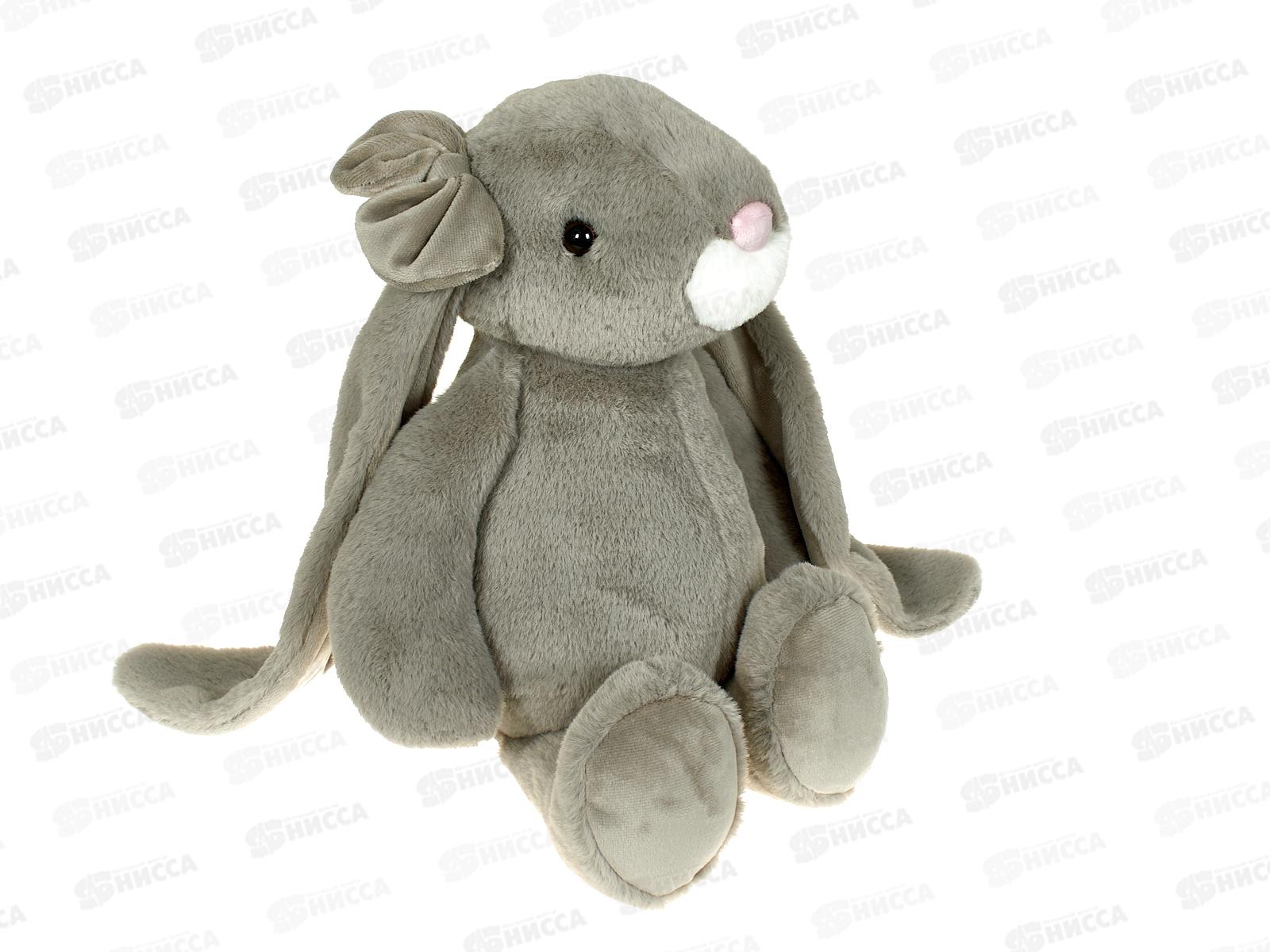 Зайка Молли, 28см сидя, серый (ЗМ/28/78-1)