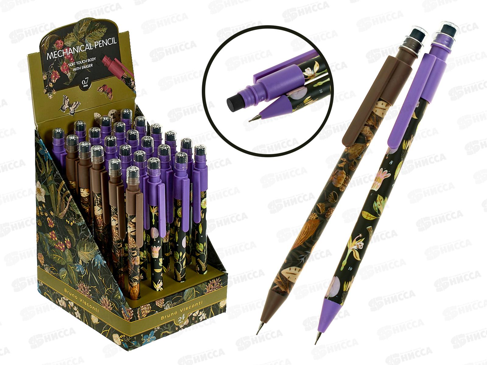 Карандаш мех.с ласт.  B.V. Flora Black night,НВ  21-0077/01  *28