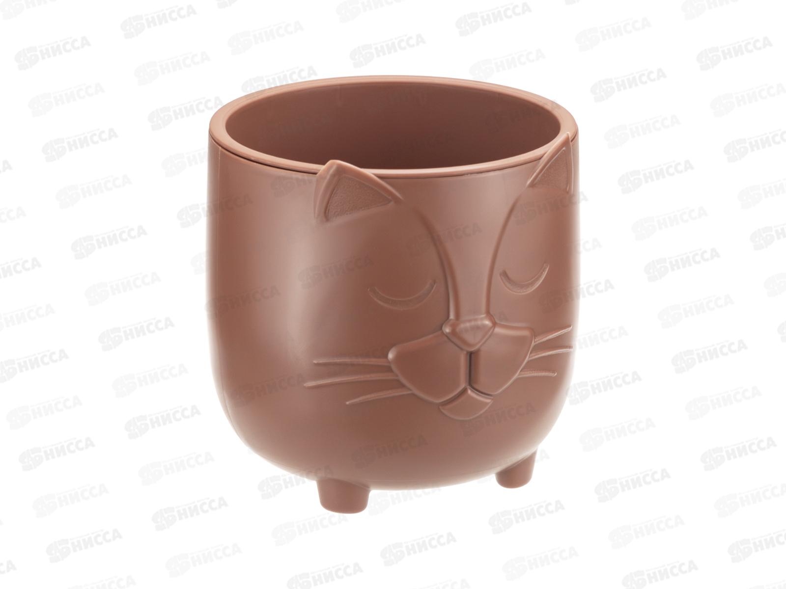 Кашпо Бася D115мм 0,65л Терракотовый со вставкой М3074 *6