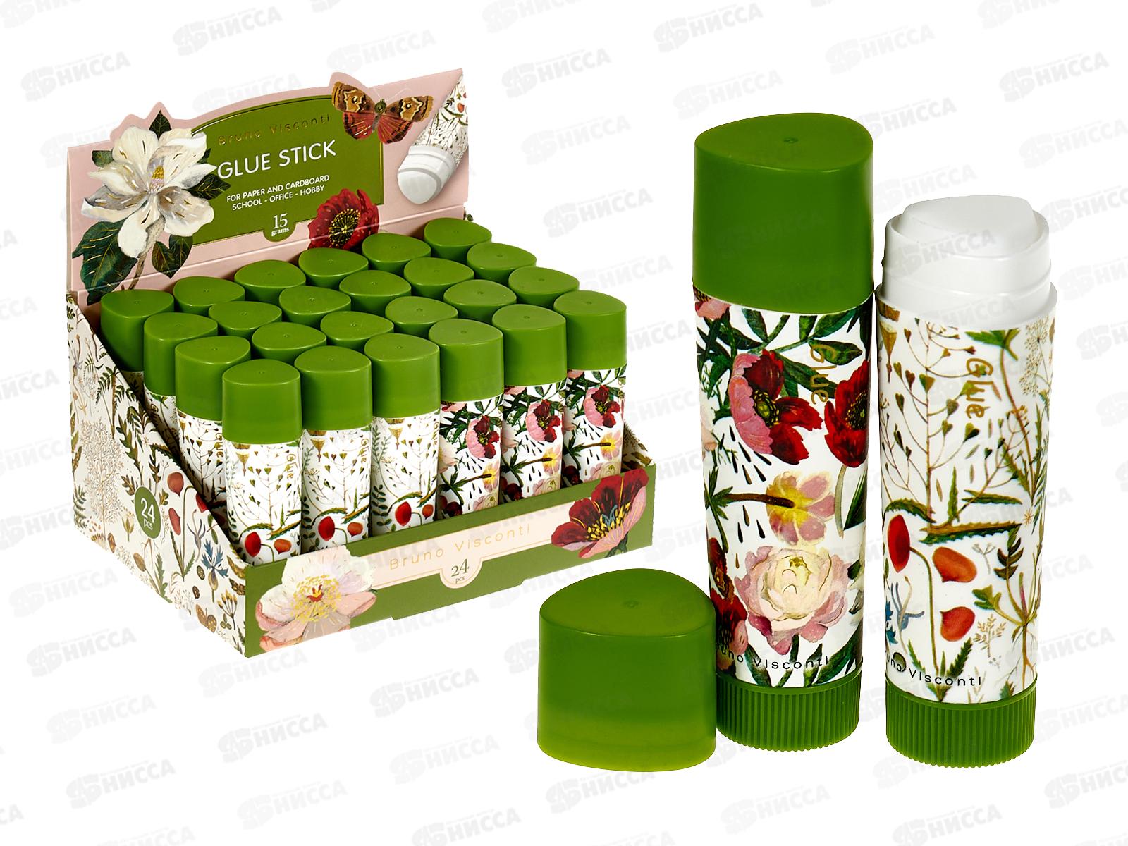 Клей карандаш  B.V.15 г,Flora Bloom Flowers  40-0022*12