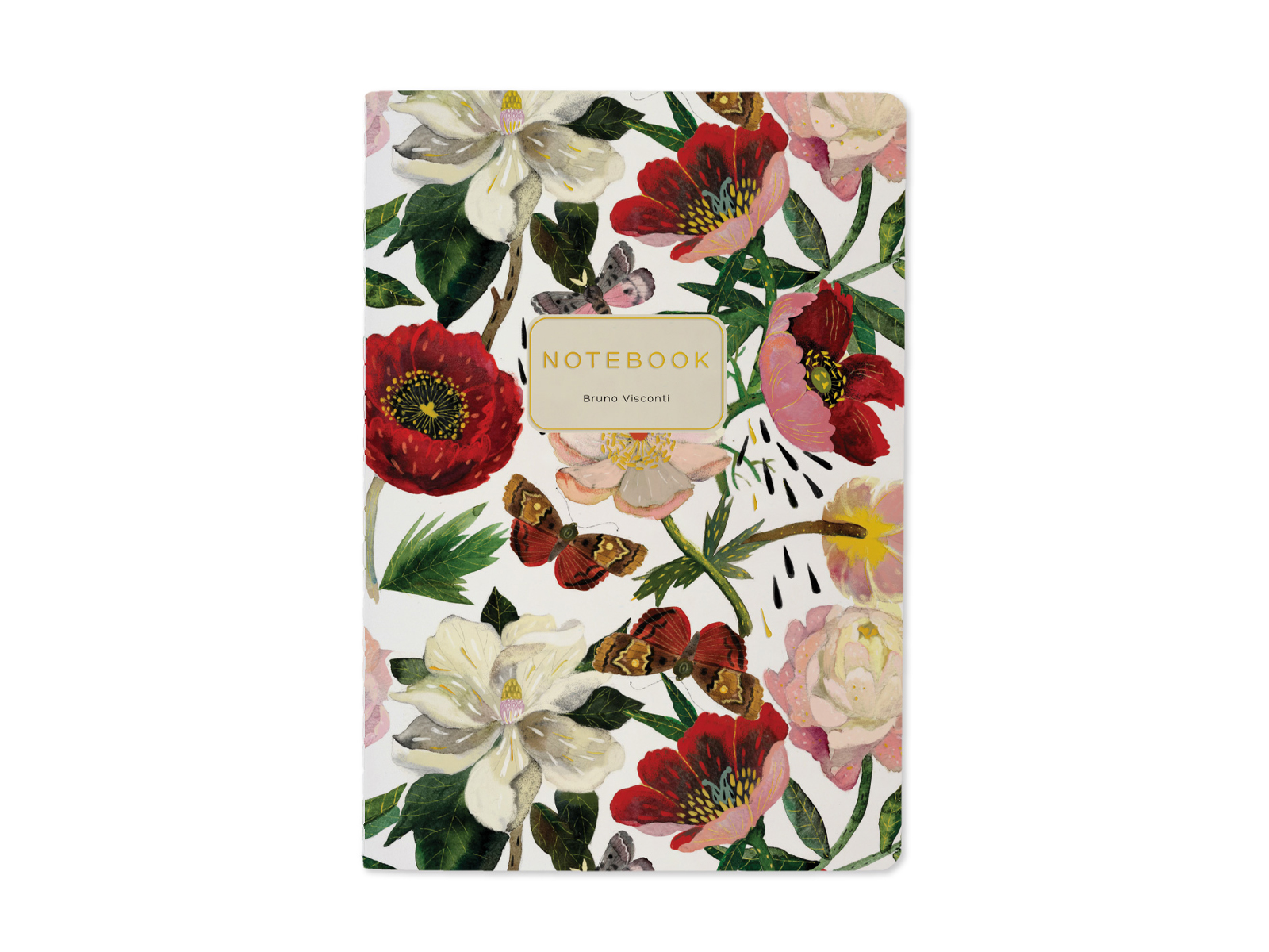 Тетрадь 40л кл. B.V. Flora Пионы ,7-40-104*4/64