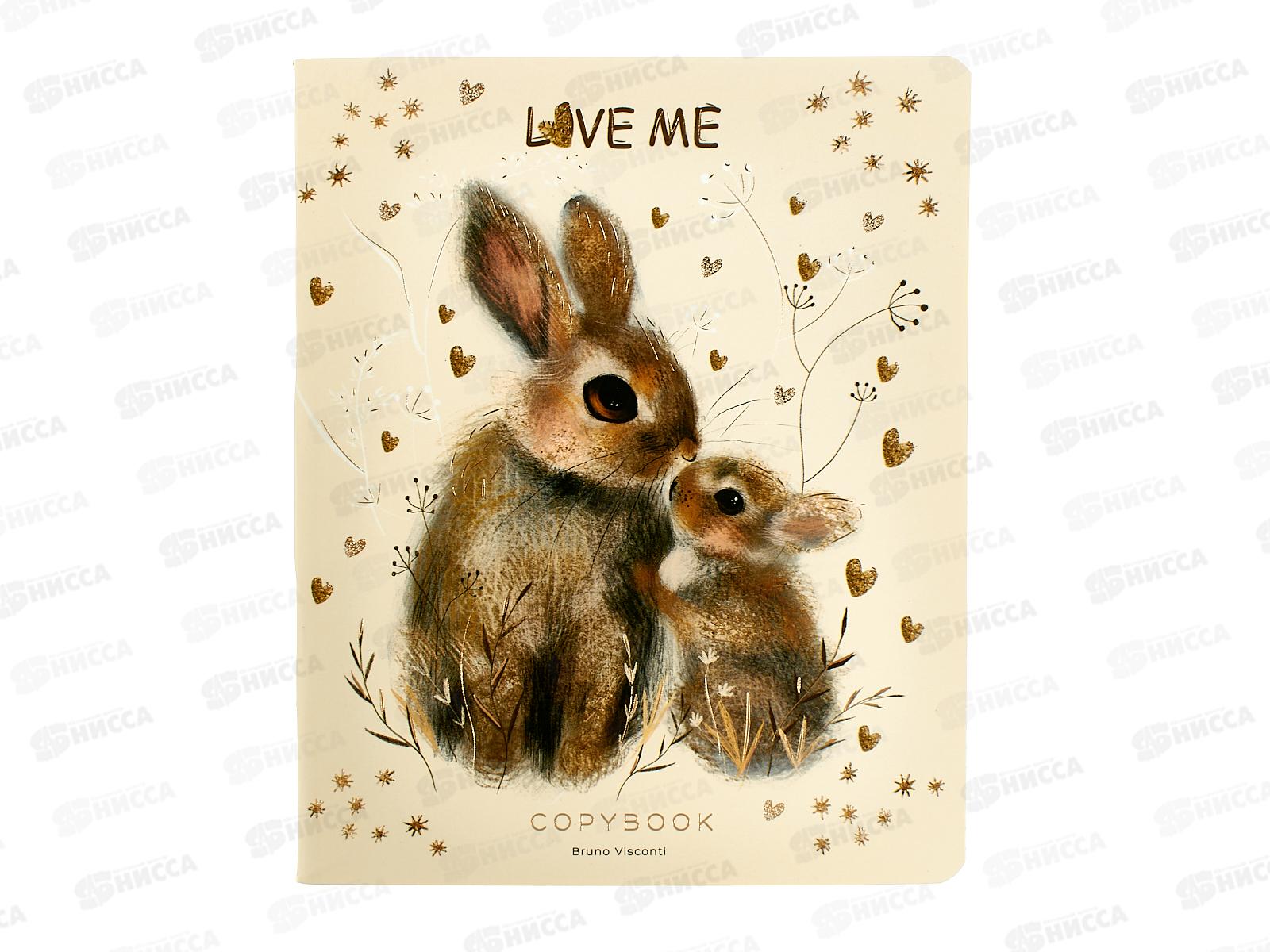 Тетрадь 48л кл. B.V. Love me Funny animals 7-48-1399*4/64