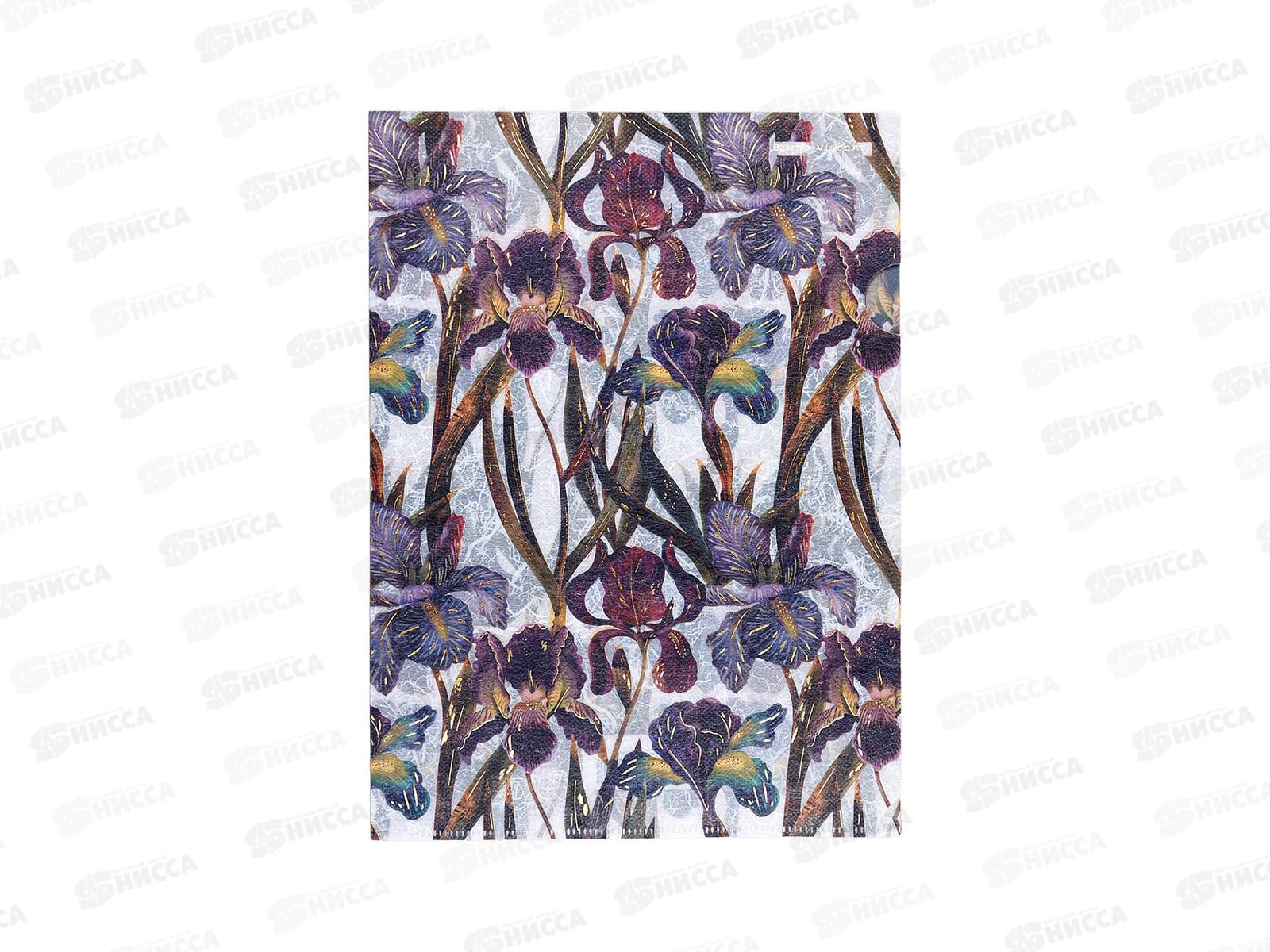 Папка-уголок  B.V. А4 Flora Ирисы, 14-038/12 *10/100