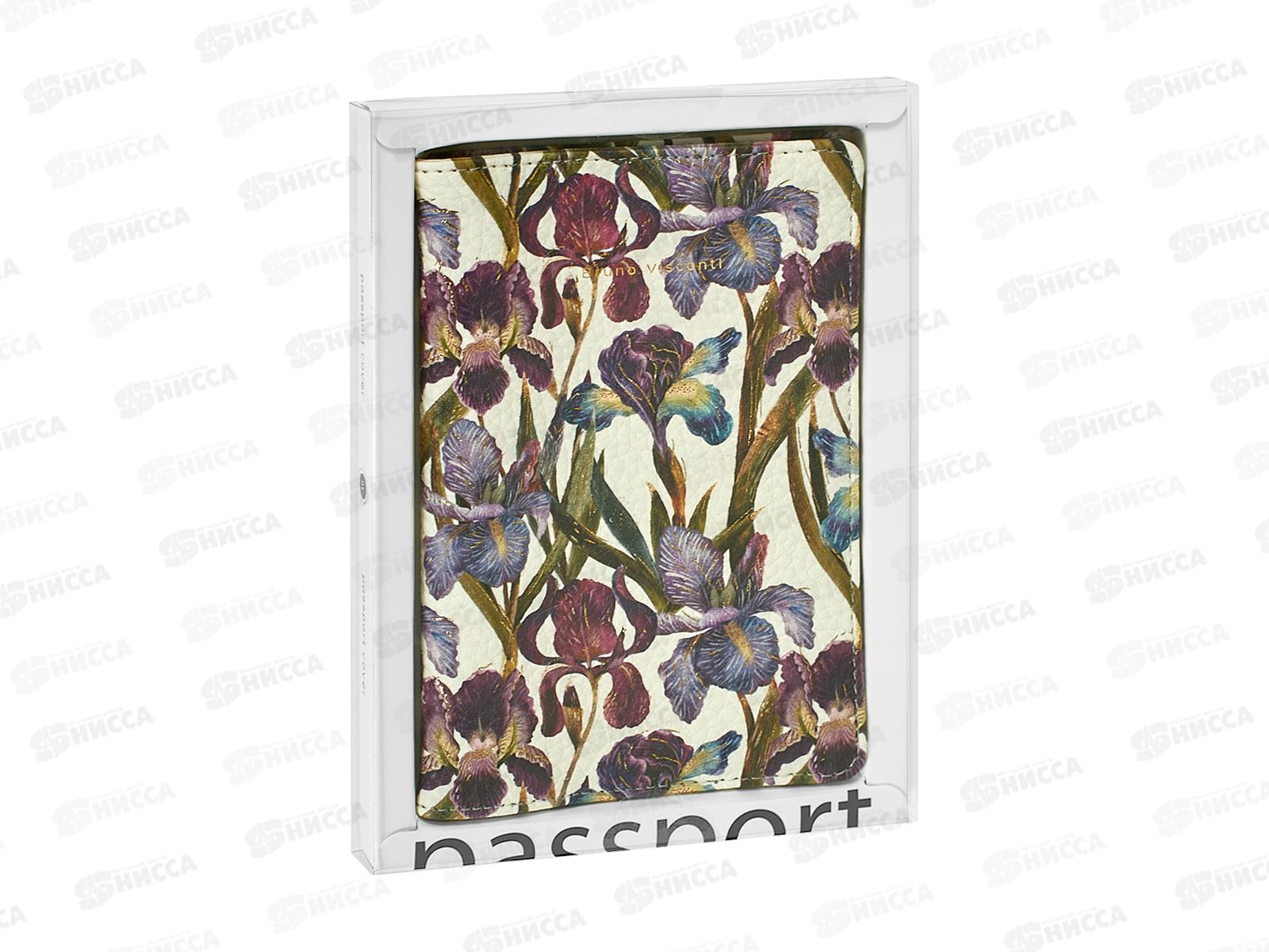 Обложка д/паспорта  B.V. Flora Ирисы 3-620/04*12