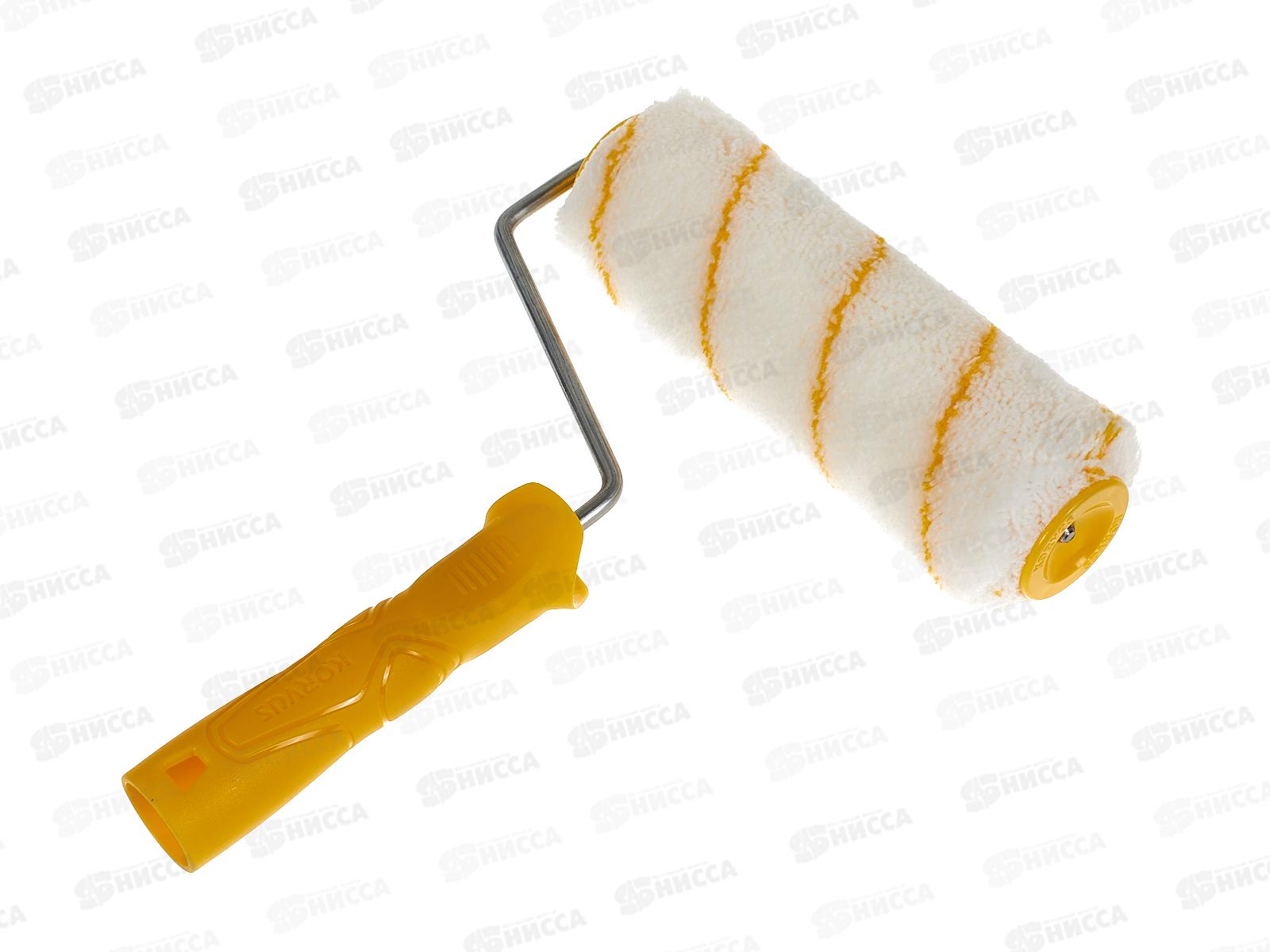 Валик с ручкой полиакрил 12/180/40мм желтая нить D6мм  0206134