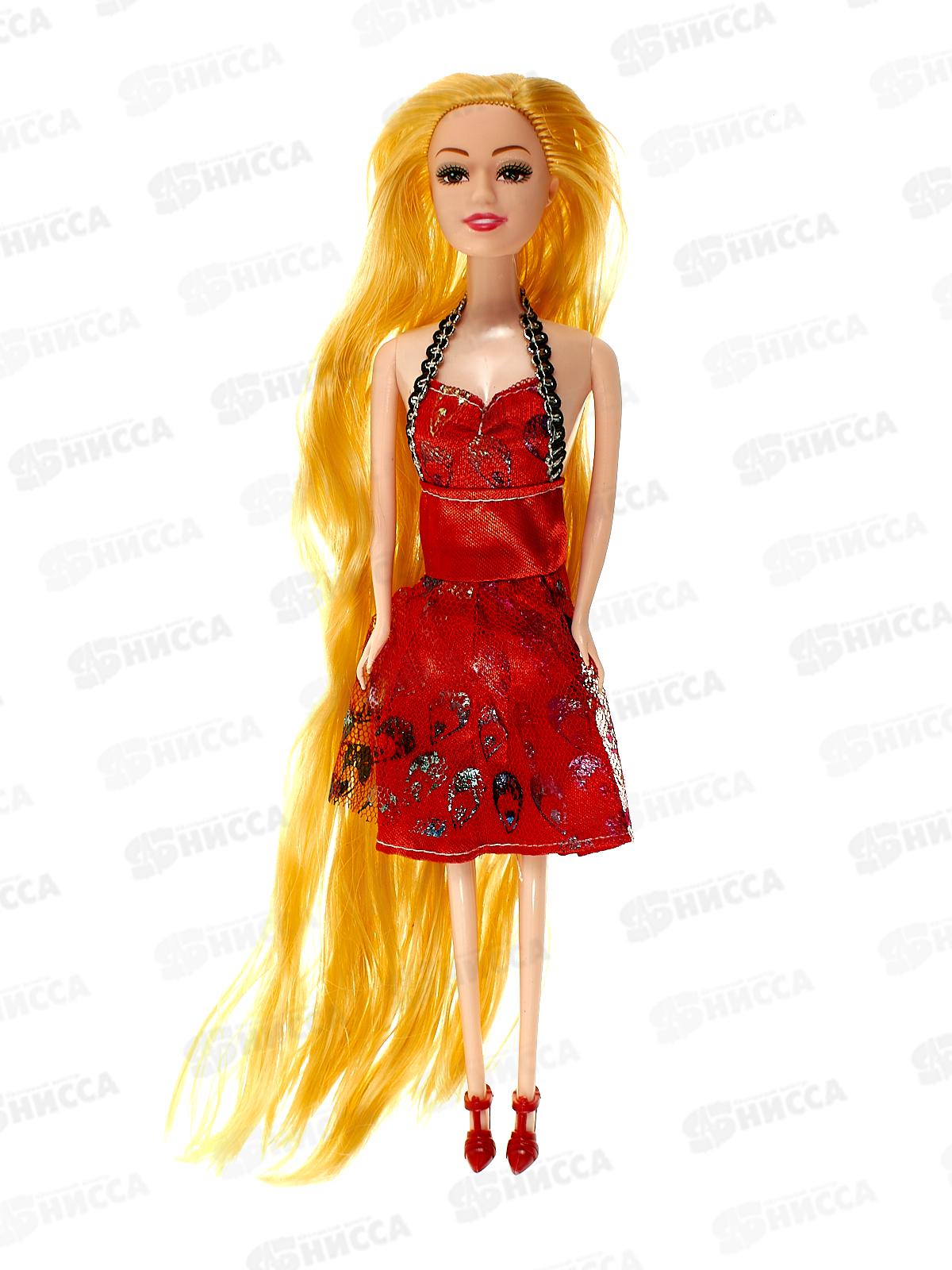 Кукла-модель 29см с длинными волосам, 4 вида, 1000025