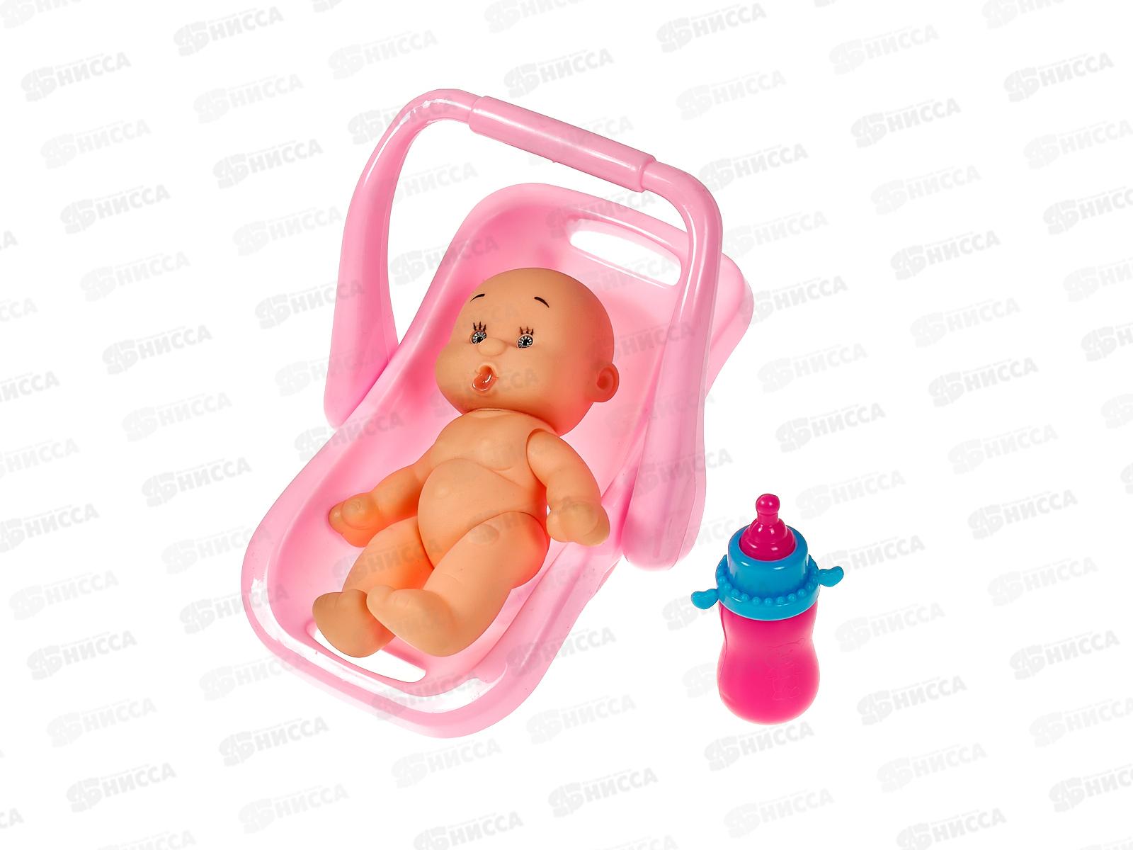 Мини-пупс &quotМалышонок&quot 1003385 (переноска, бутылочка)