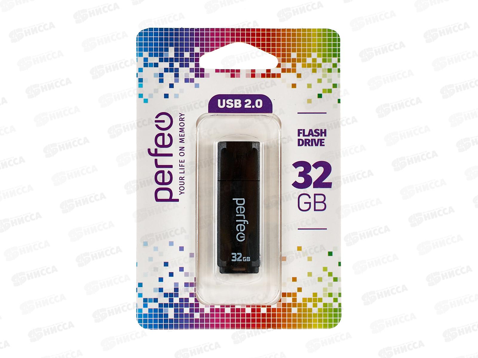 Флеш-карта Perfeo USB 32Gb C04 black