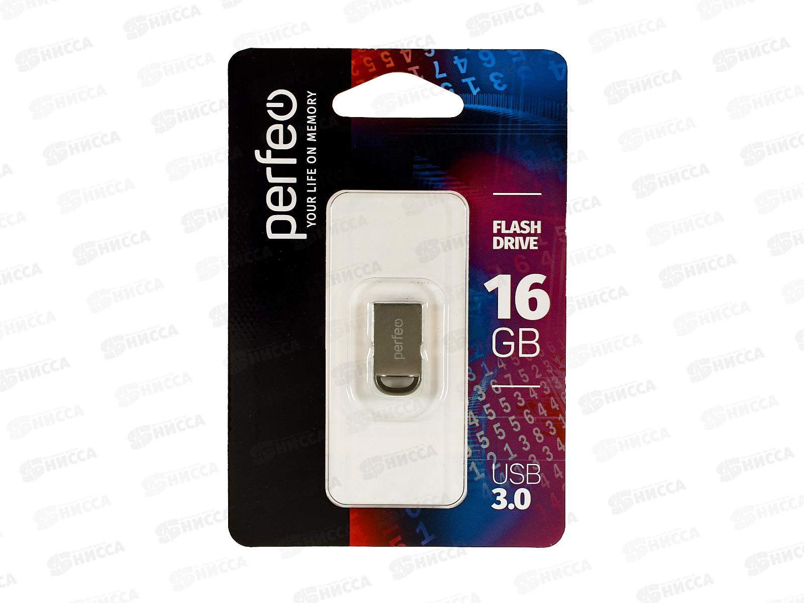 Флеш-карта USB 3.0 Perfeo  16GB M11 Metal series, PF-M11MS016