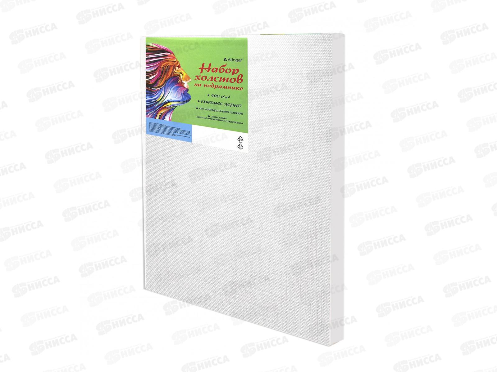 Набор холостов на подрамнике Alingar,3шт,20*30,30*40,40*50 AL11409