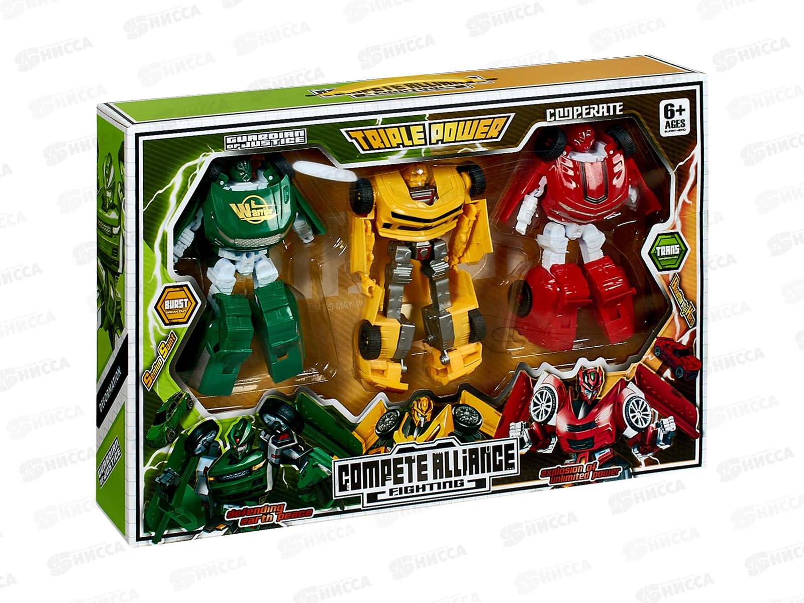 Набор роботов-трансформеров №MJL-025 (3шт) коробка 41*28*7