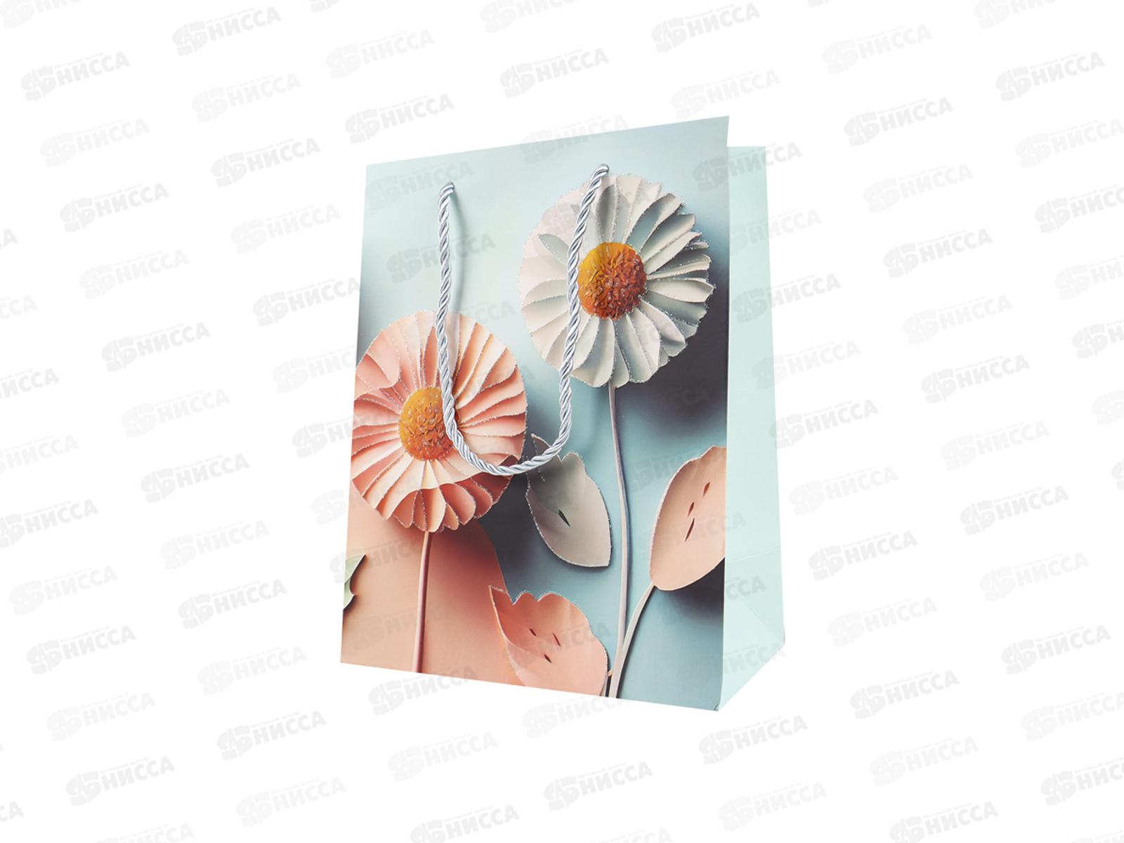 Пакет подар. Darvish DV-15457M Цветы 18*23*10см  *240