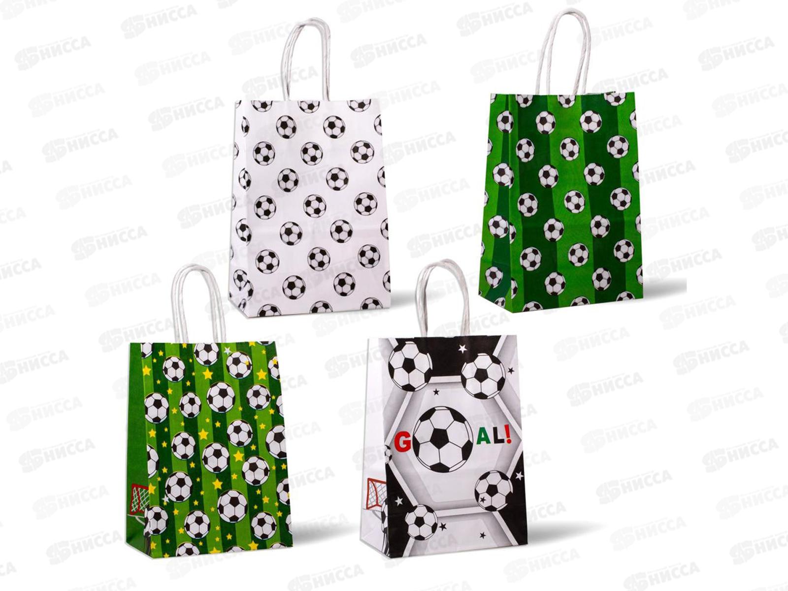 Пакет бумажный 15*21 Крафт Футбол Р10465-15 *12