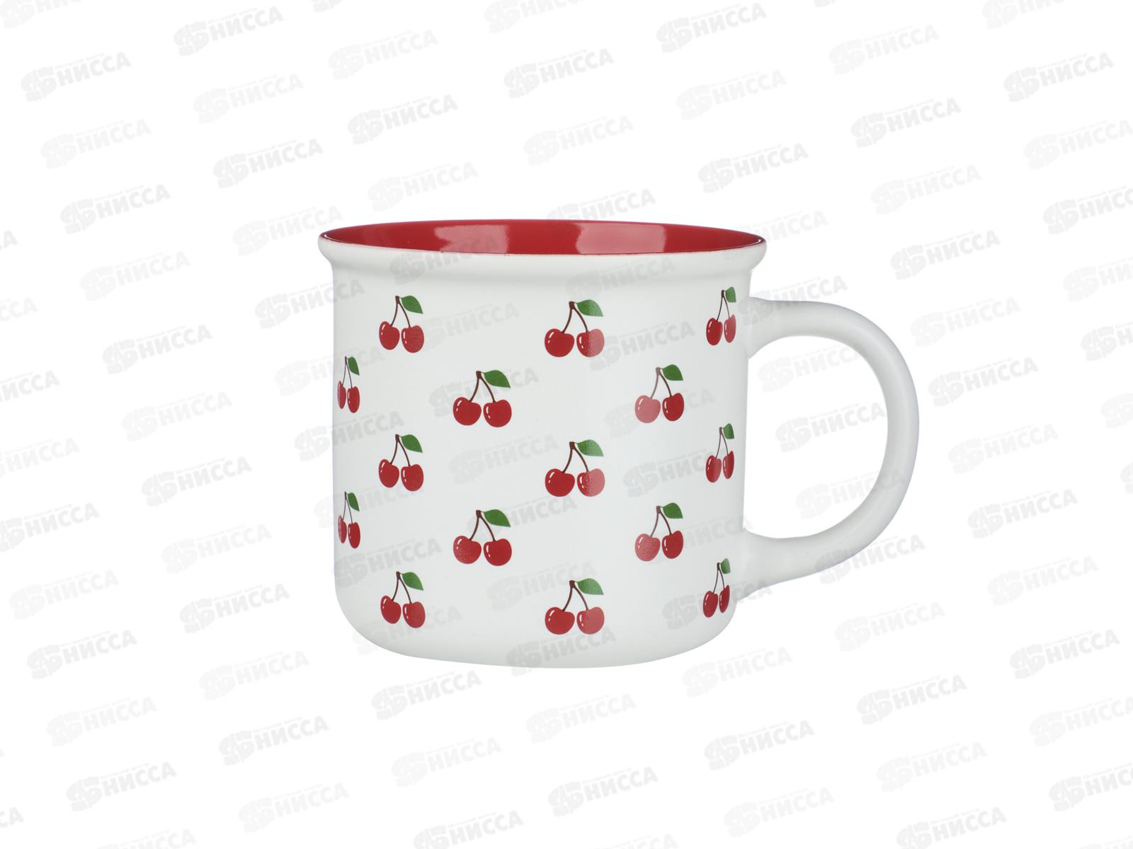 Кружка 380мл Вишенки, фарфор, MILLIMI, 806-519 г