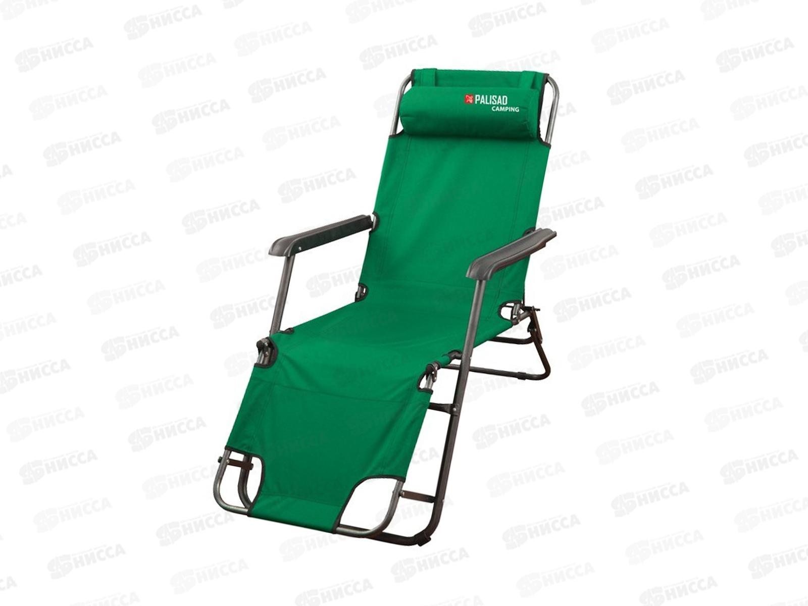 Кресло-шезлонг двухпозиционное 156*60*82см, металл/полиэстер, до 100кг, Camping 69587