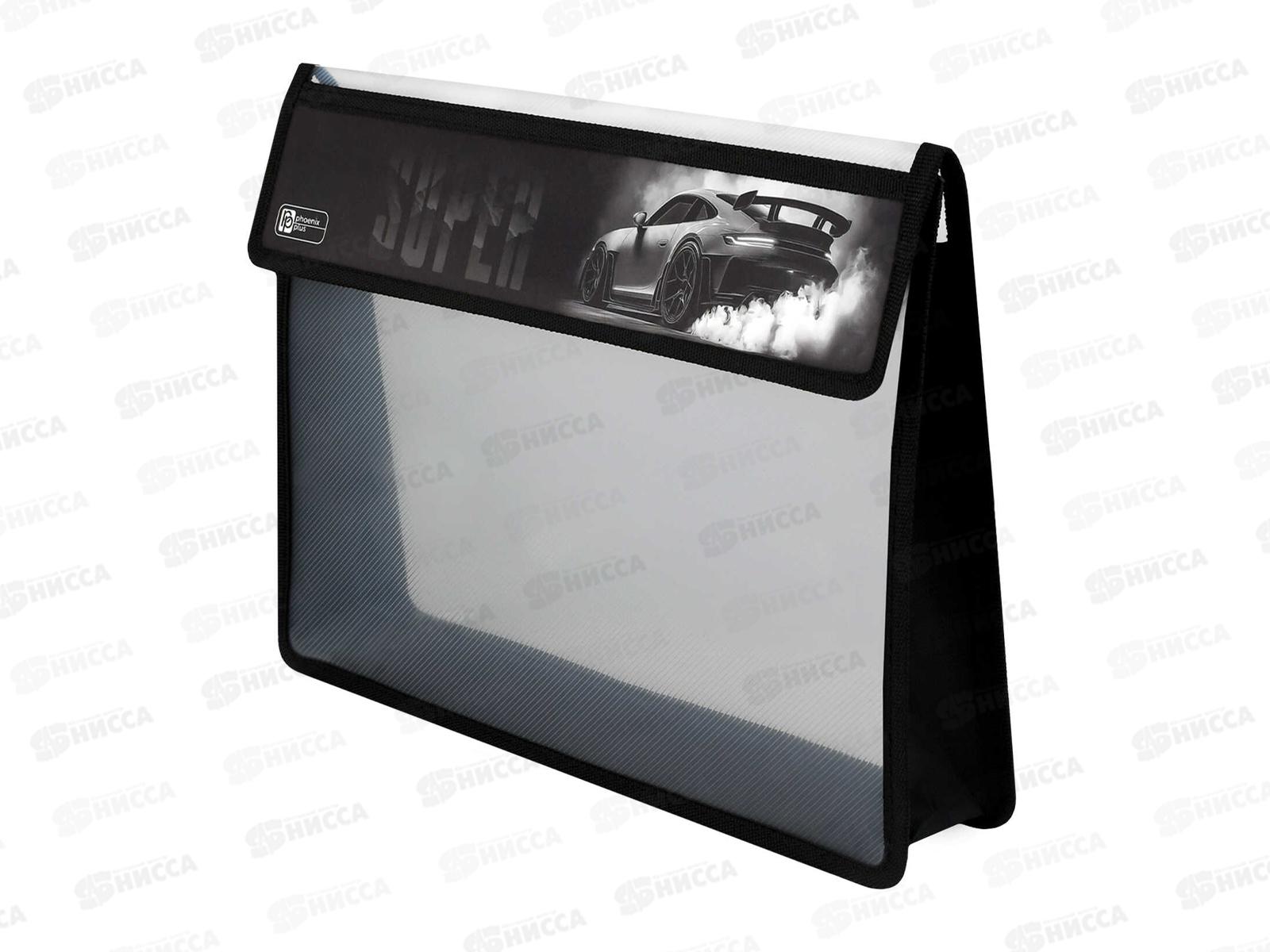 Папка д/тетрадей ФЕН А4 Супер. 1отд. липучка пластик 73701 *12