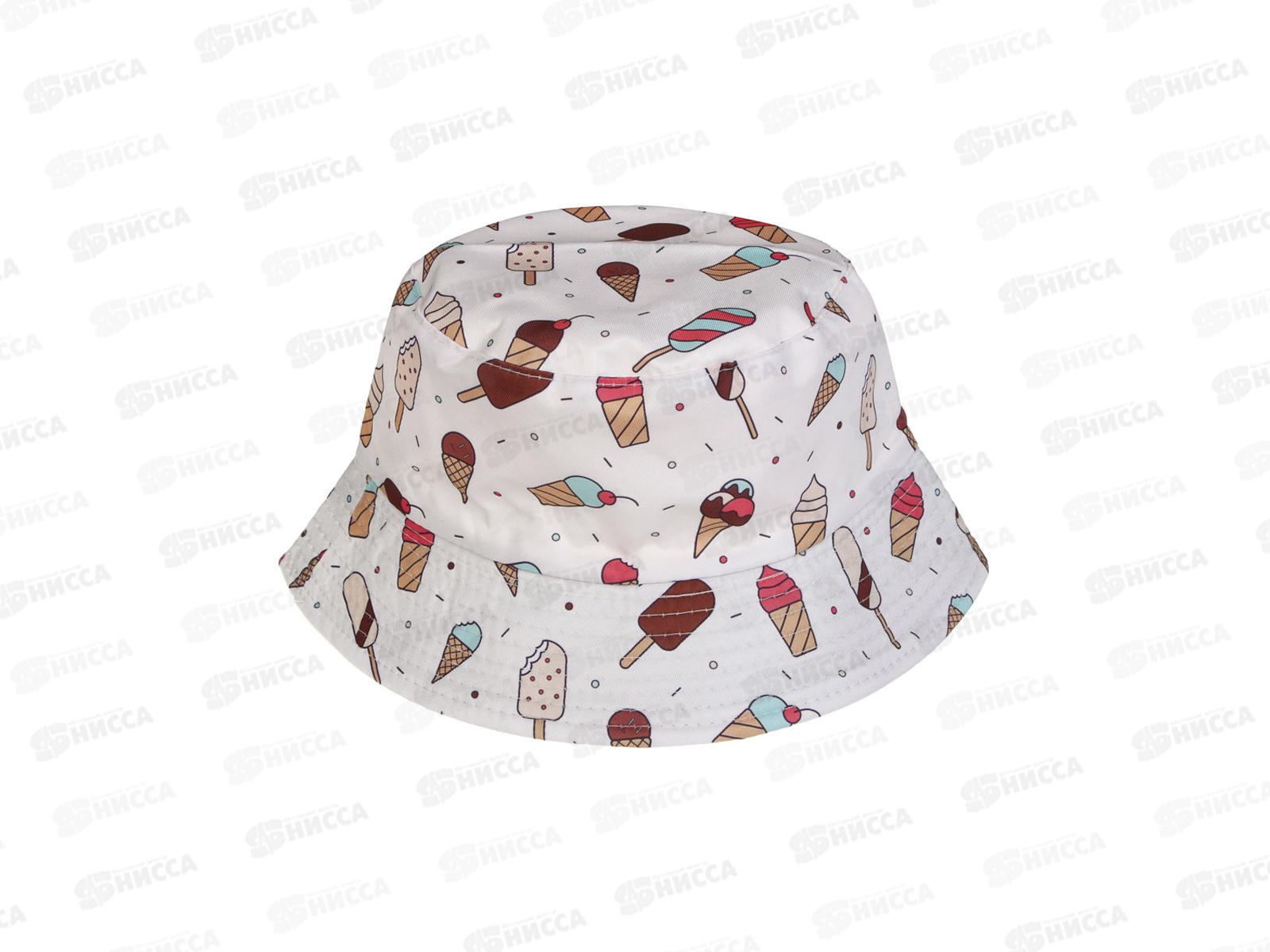 Панама двухсторонняя с рисунками р.58 100% полиэстер, микс 314-047 тм GALANTE г