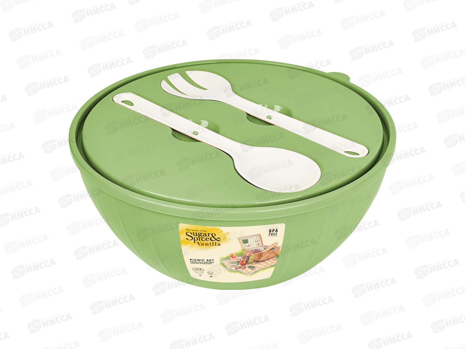 Набор салатников Vanilla 0,6л(4шт)+5л *11 SE1870 ФИСТАШКА