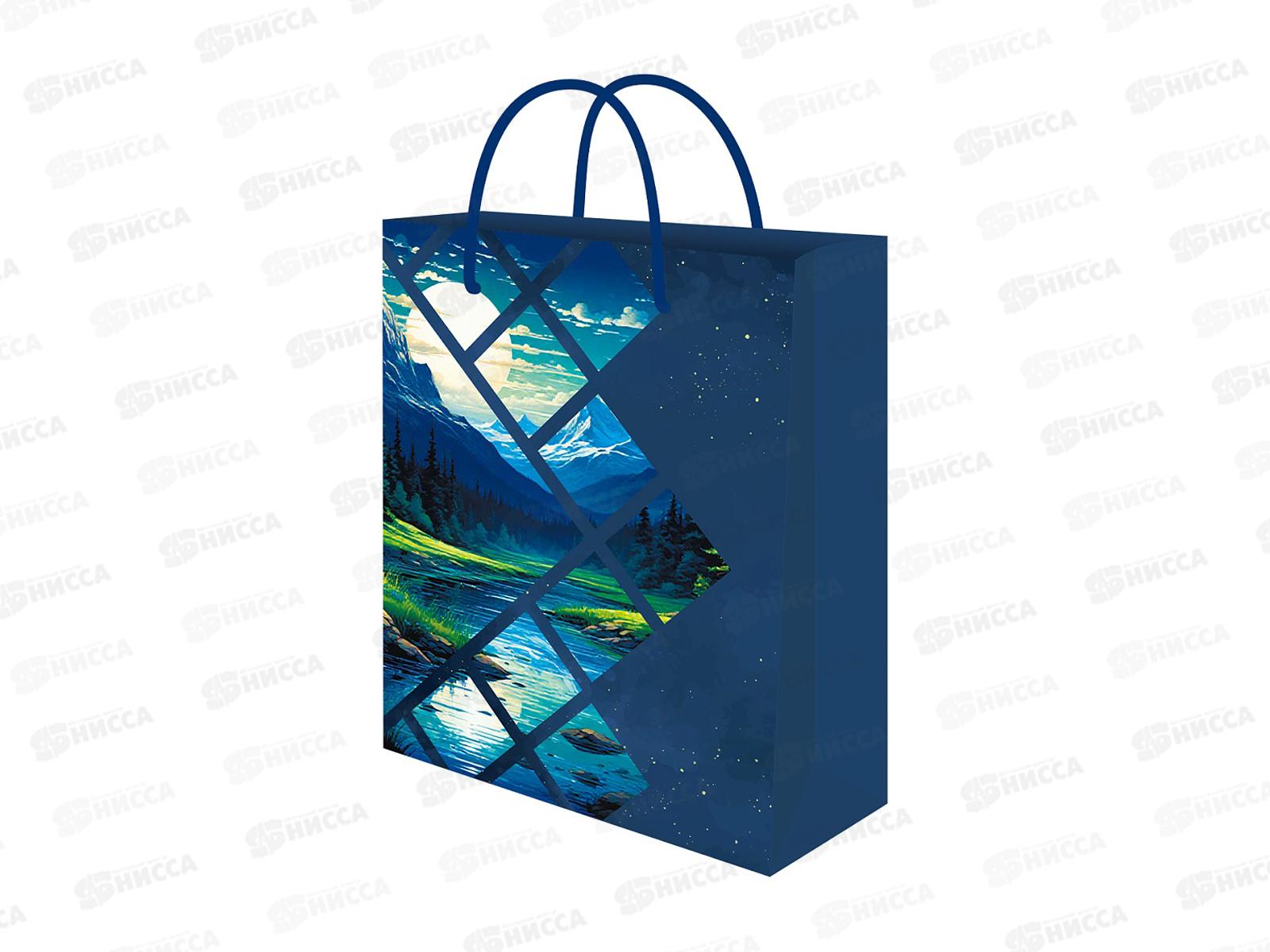 Пакет подарочный MI 18х23х8см Вечер в горах, 128г ППК-4017 *12